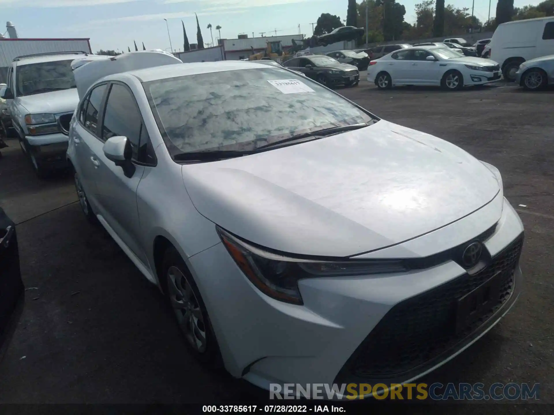 1 Photograph of a damaged car 5YFEPRAE1LP036581 TOYOTA COROLLA 2020