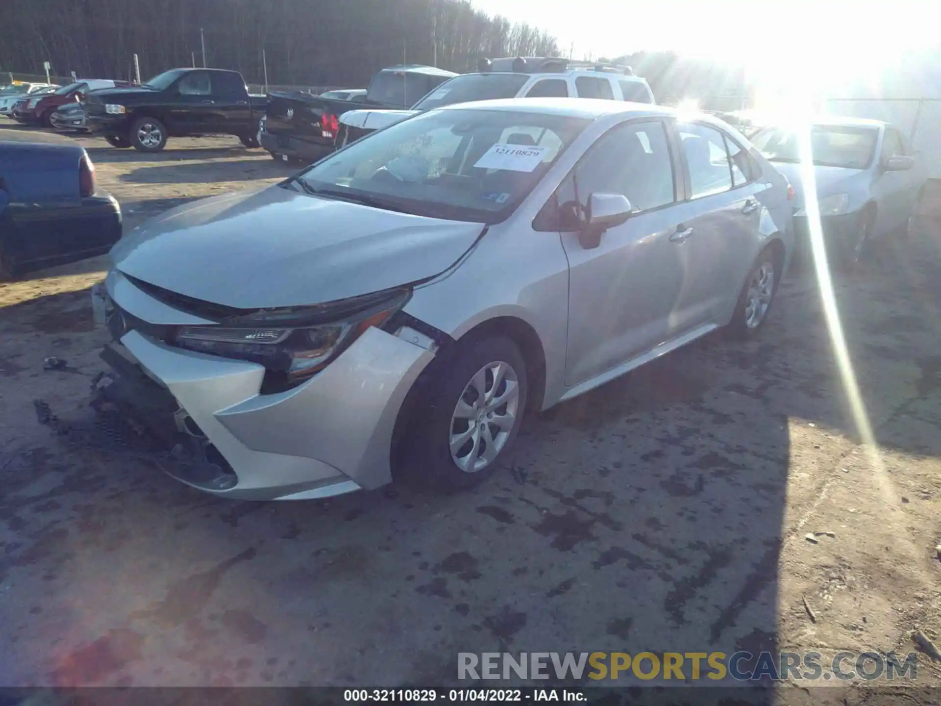 2 Photograph of a damaged car 5YFEPRAE1LP037682 TOYOTA COROLLA 2020