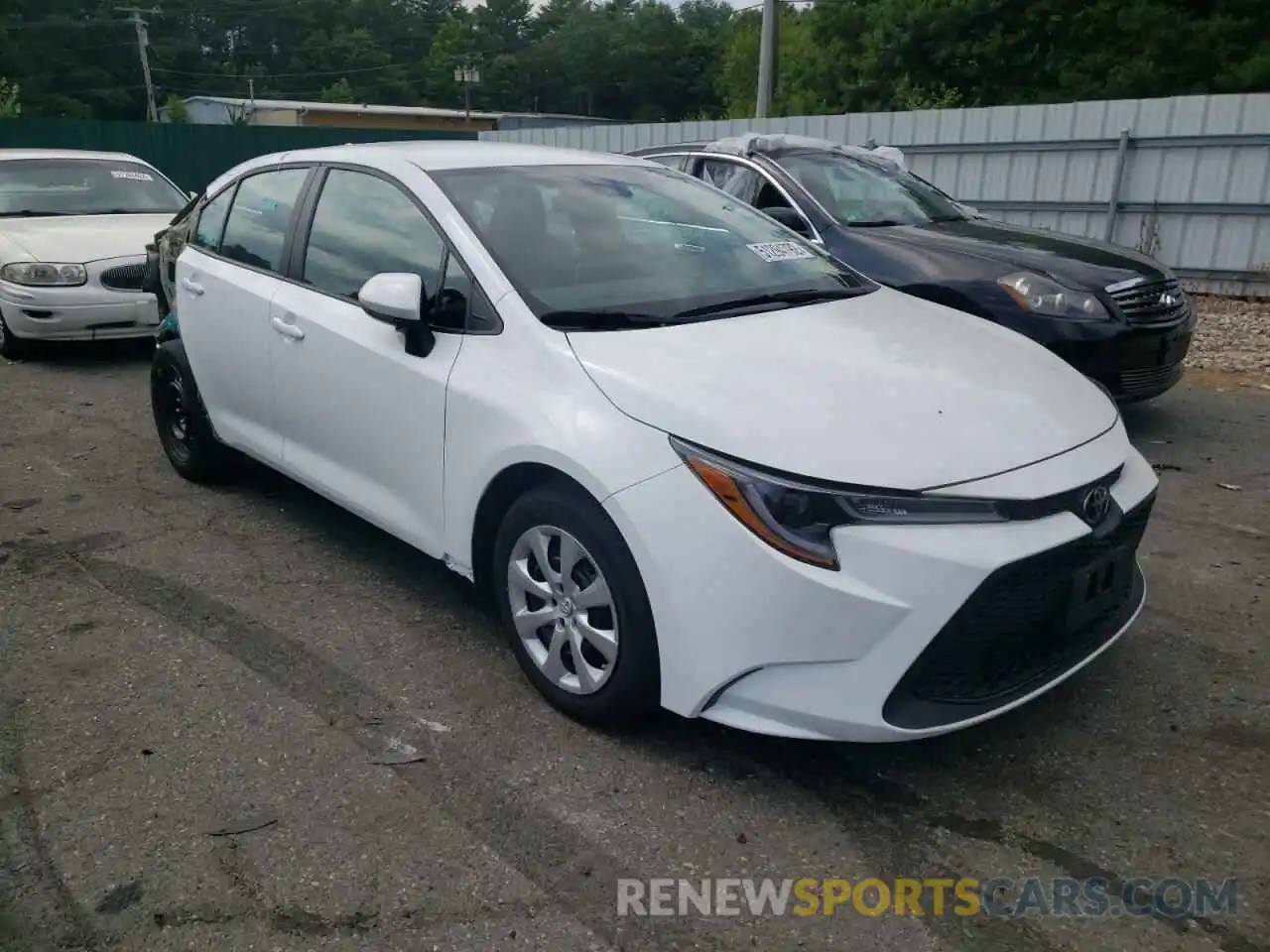 1 Photograph of a damaged car 5YFEPRAE1LP038234 TOYOTA COROLLA 2020