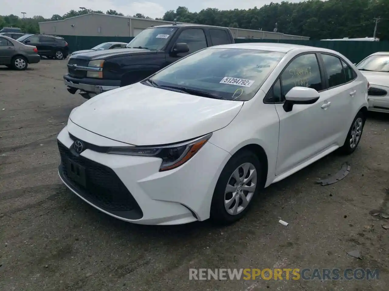 2 Photograph of a damaged car 5YFEPRAE1LP038234 TOYOTA COROLLA 2020