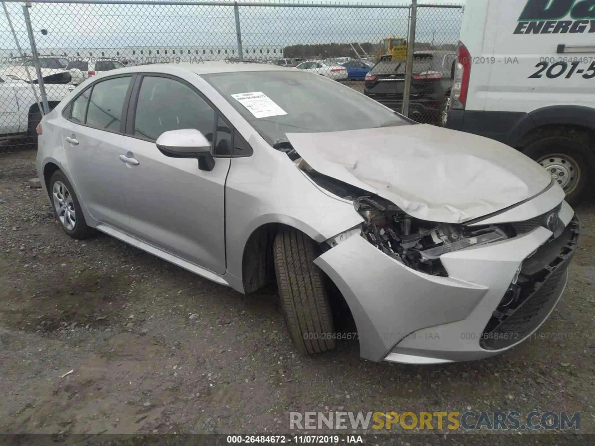 1 Photograph of a damaged car 5YFEPRAE1LP038847 TOYOTA COROLLA 2020