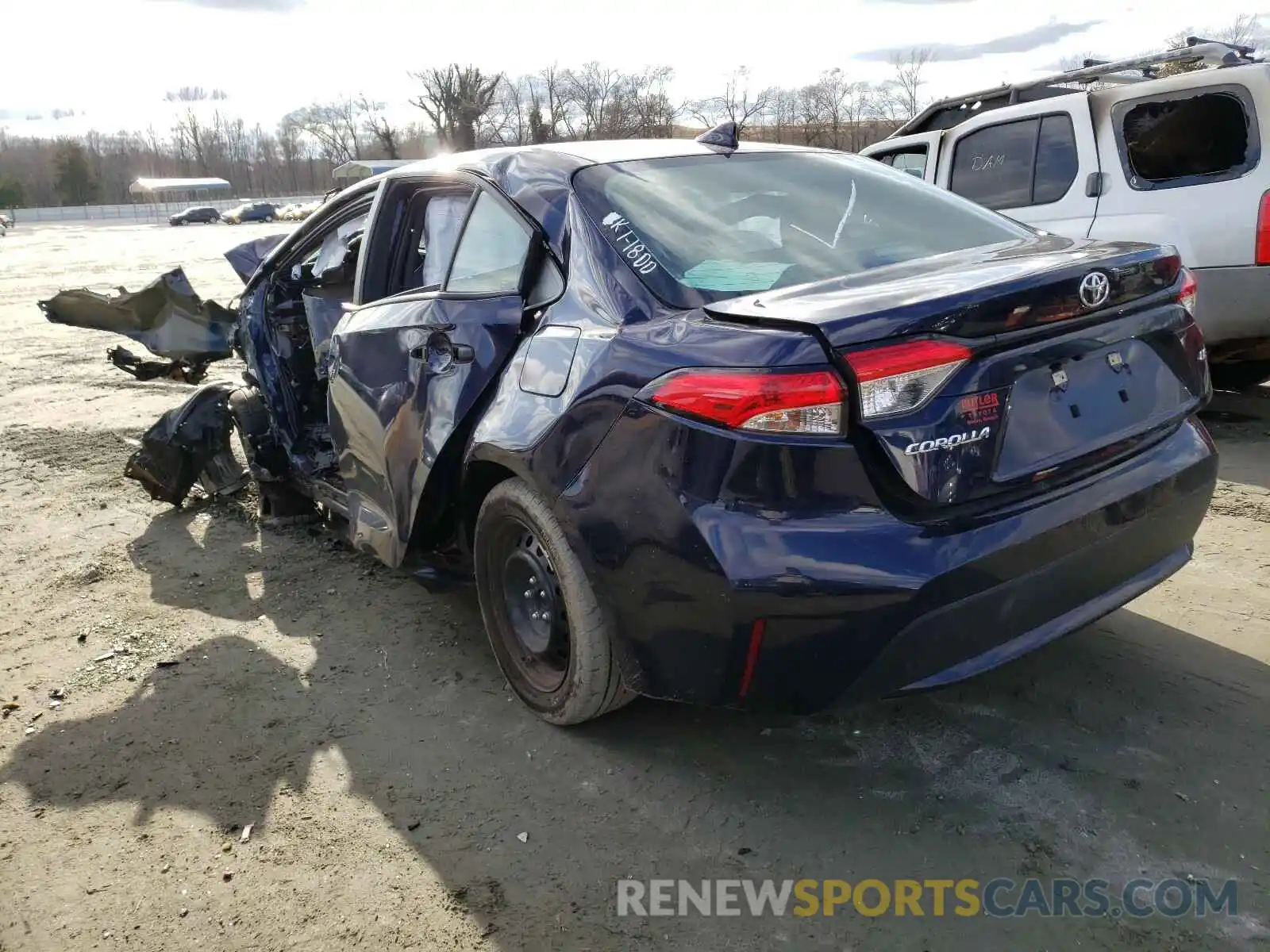 3 Photograph of a damaged car 5YFEPRAE1LP039321 TOYOTA COROLLA 2020