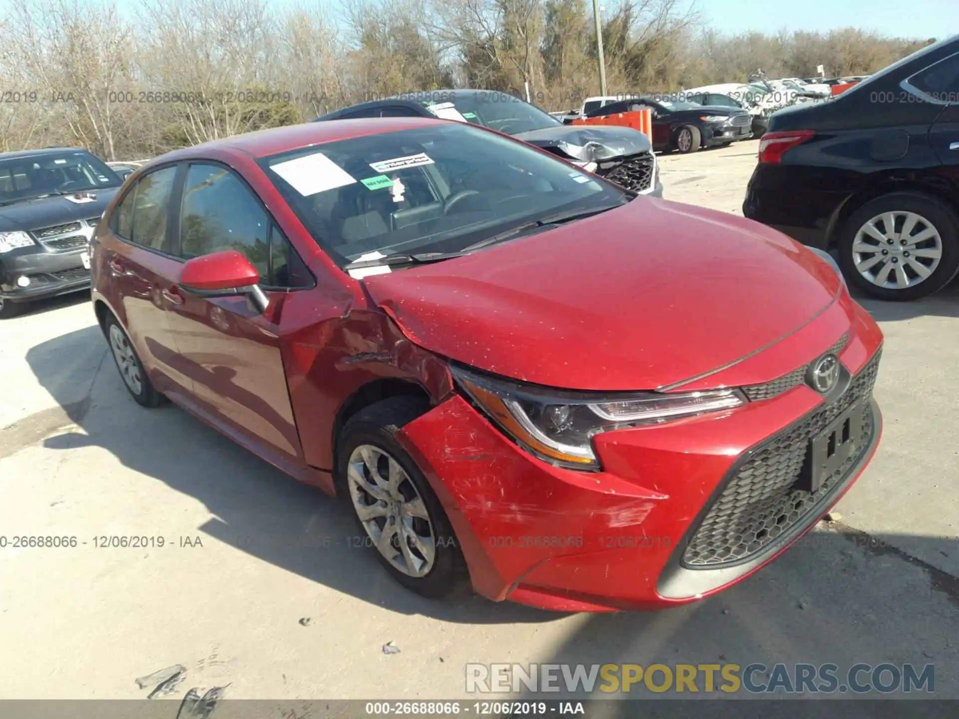 1 Photograph of a damaged car 5YFEPRAE1LP039691 TOYOTA COROLLA 2020