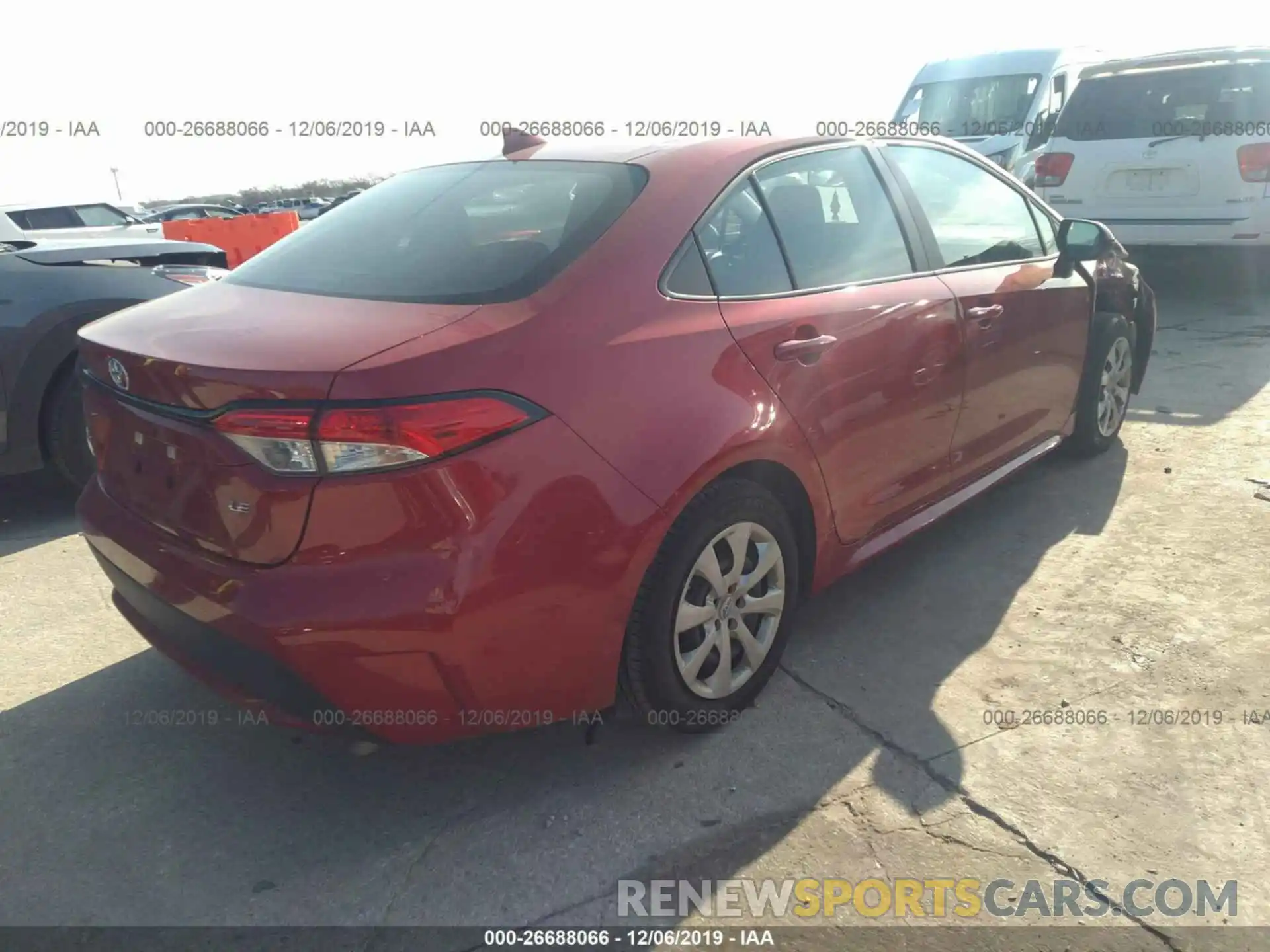 4 Photograph of a damaged car 5YFEPRAE1LP039691 TOYOTA COROLLA 2020