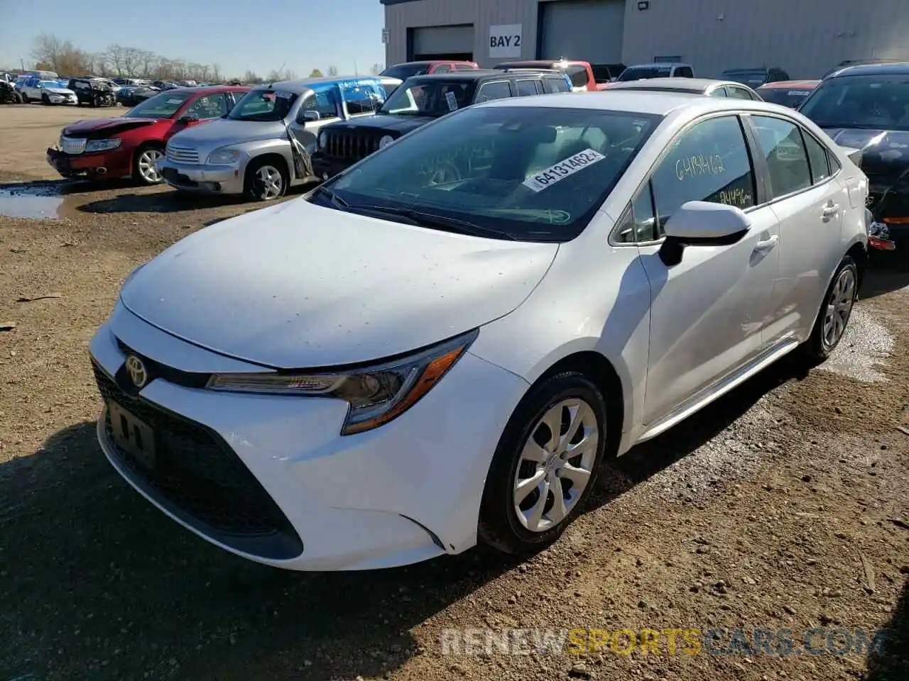 2 Photograph of a damaged car 5YFEPRAE1LP039836 TOYOTA COROLLA 2020