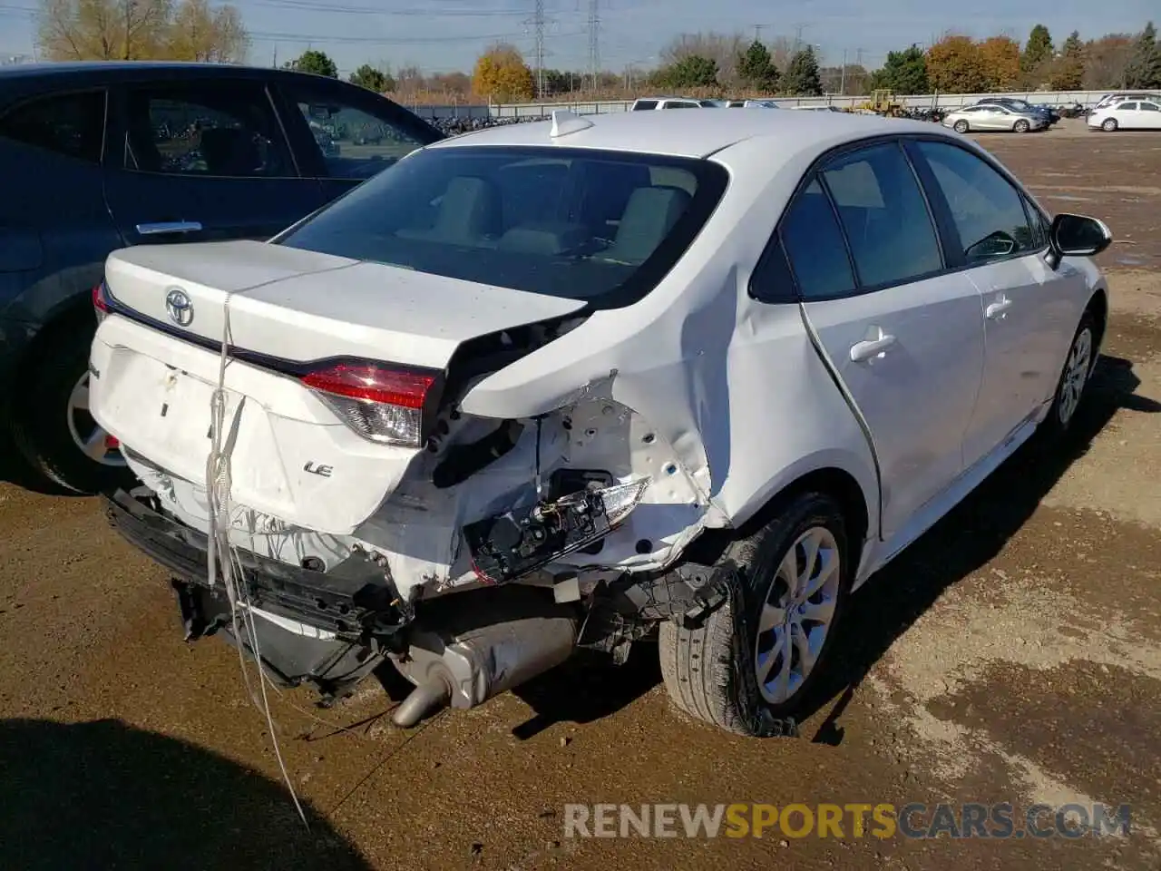 4 Photograph of a damaged car 5YFEPRAE1LP039836 TOYOTA COROLLA 2020