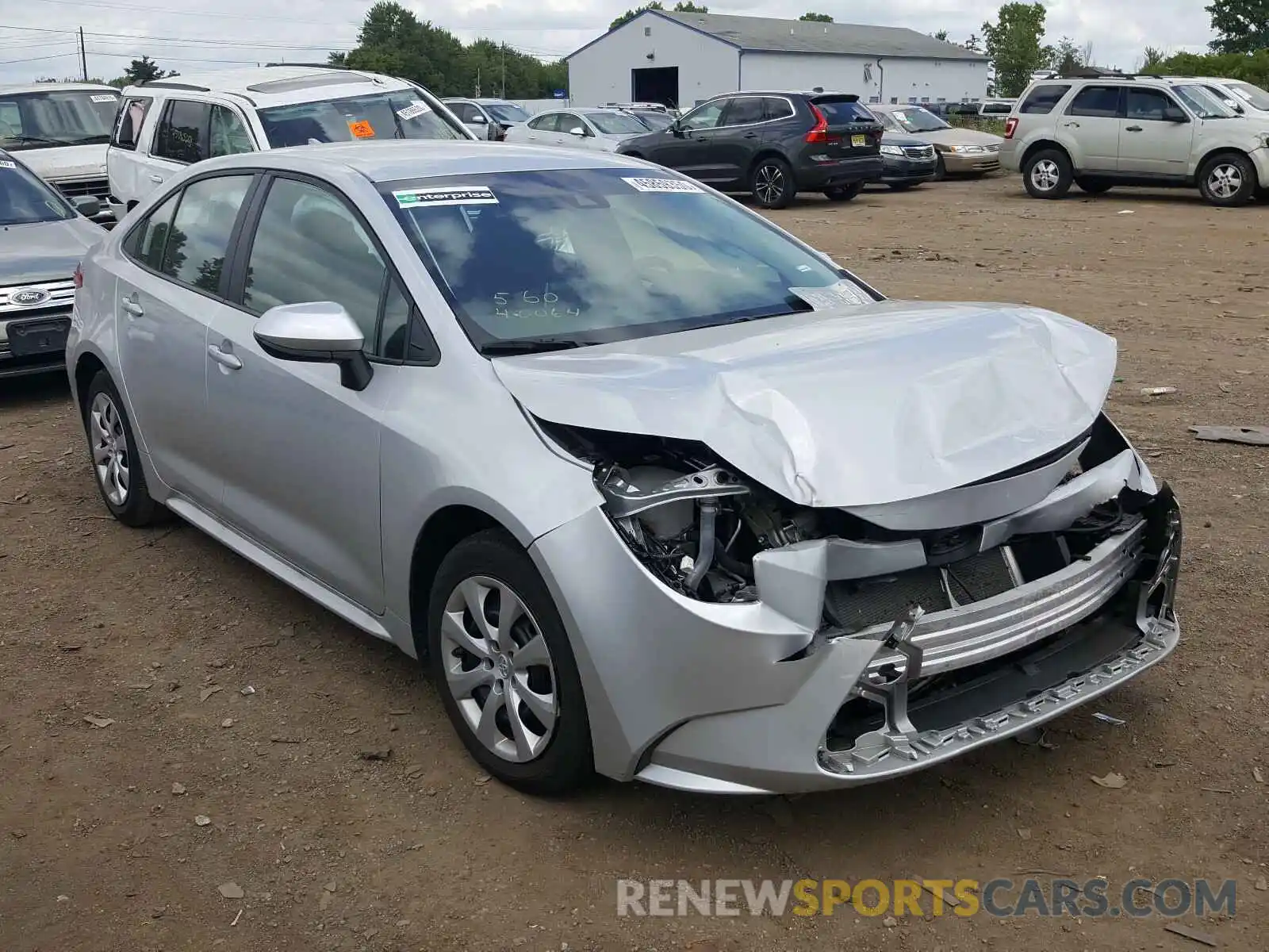 1 Photograph of a damaged car 5YFEPRAE1LP040064 TOYOTA COROLLA 2020