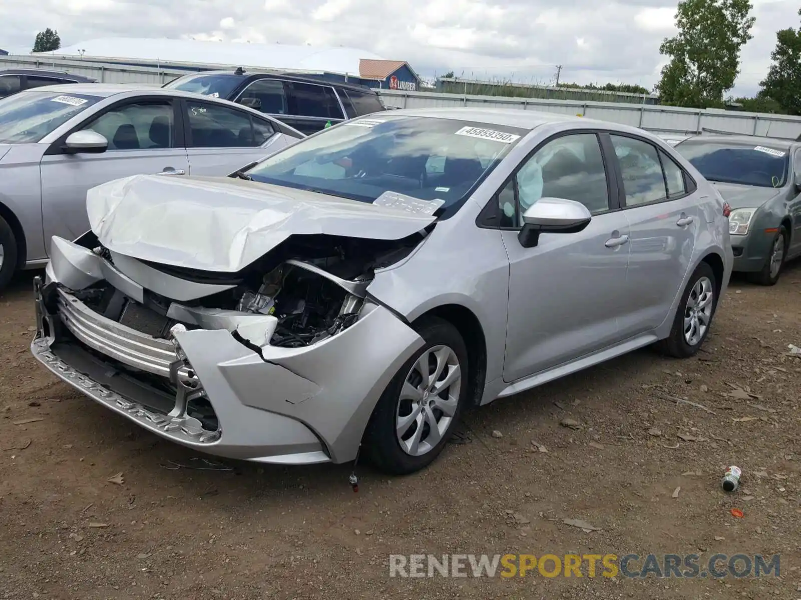 2 Photograph of a damaged car 5YFEPRAE1LP040064 TOYOTA COROLLA 2020