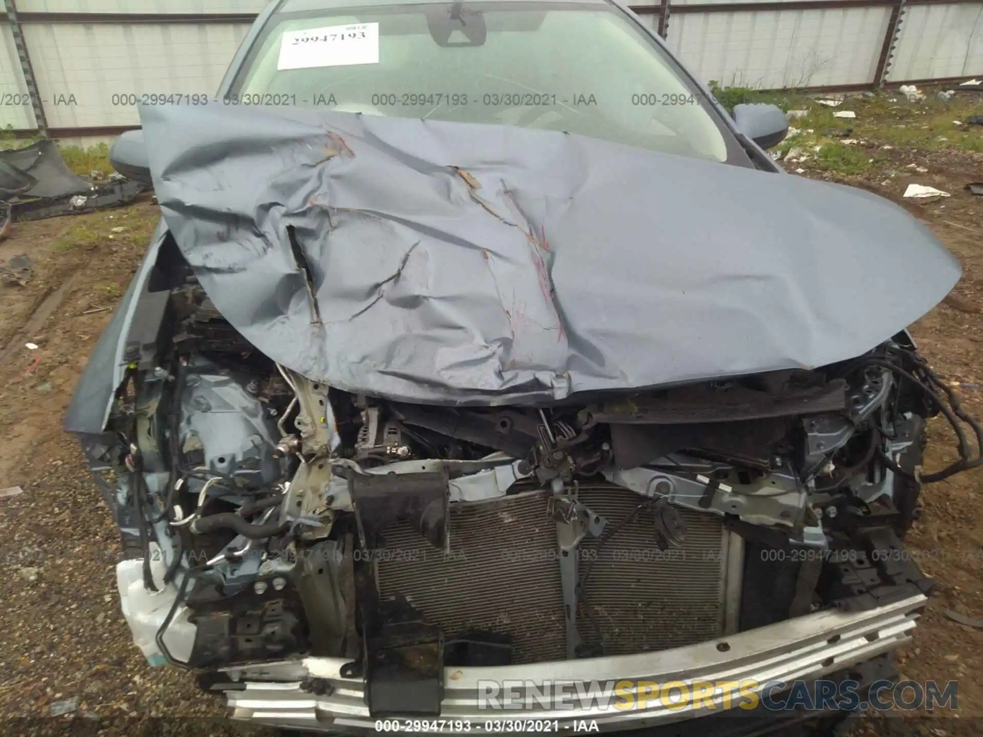 10 Photograph of a damaged car 5YFEPRAE1LP040159 TOYOTA COROLLA 2020