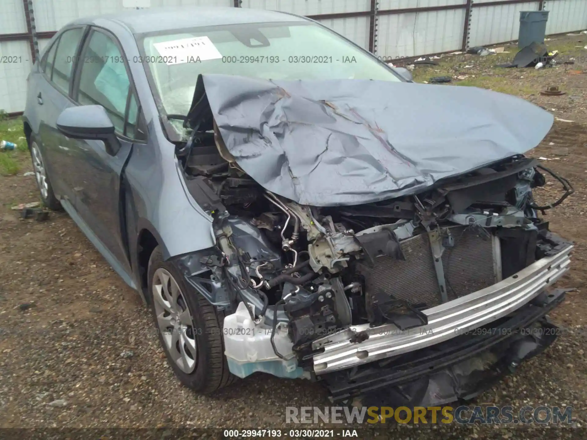 6 Photograph of a damaged car 5YFEPRAE1LP040159 TOYOTA COROLLA 2020
