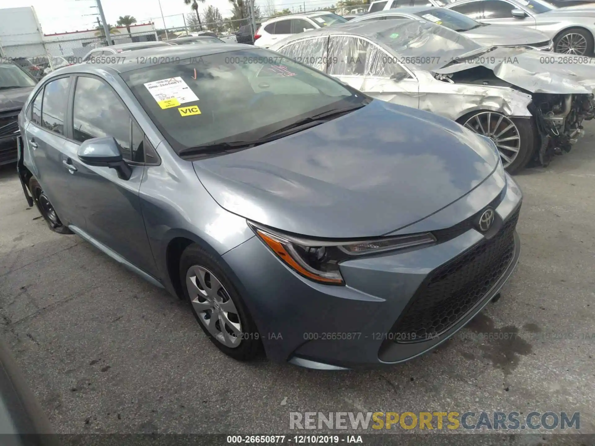 1 Photograph of a damaged car 5YFEPRAE1LP042302 TOYOTA COROLLA 2020