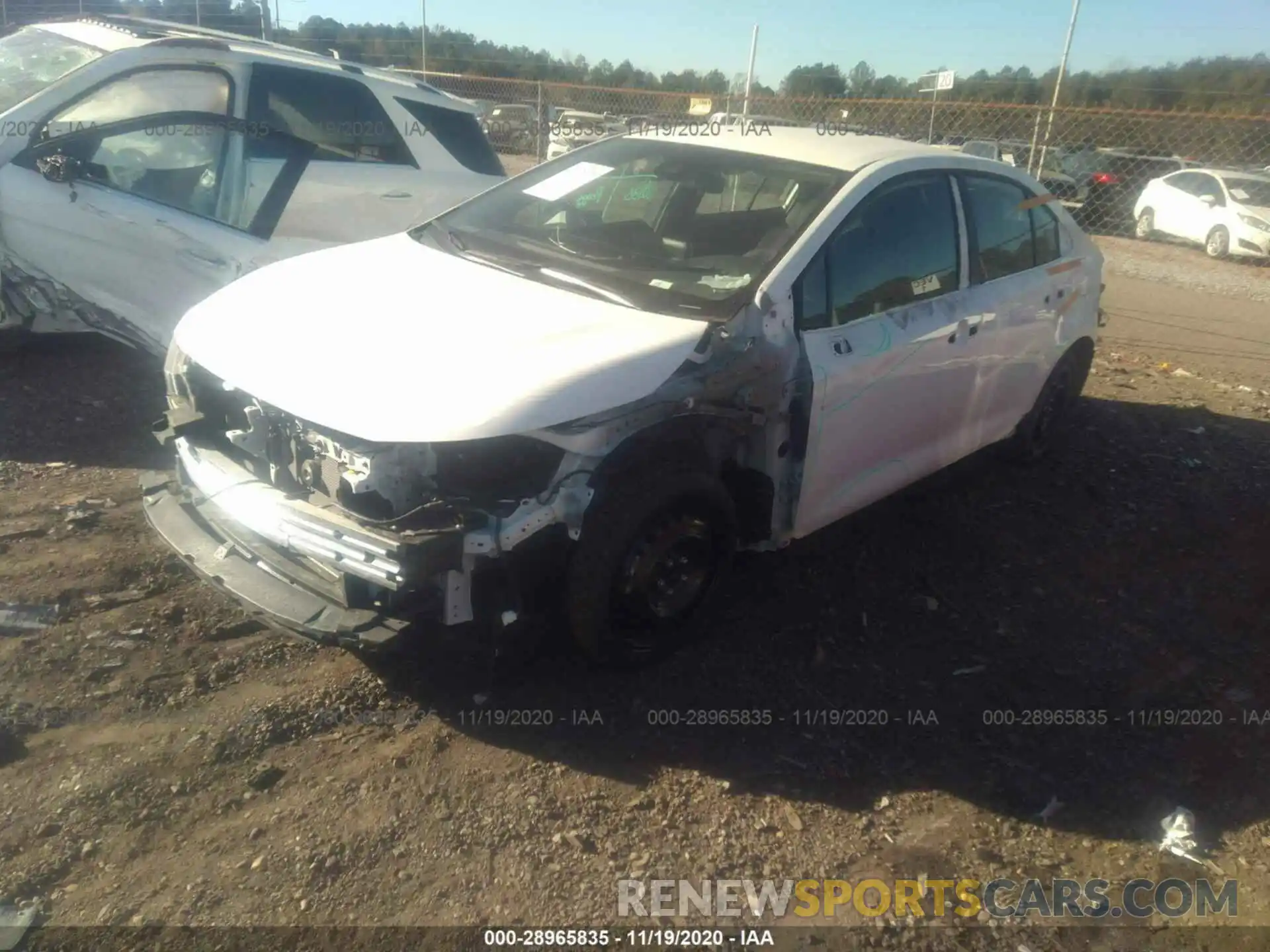 2 Photograph of a damaged car 5YFEPRAE1LP043417 TOYOTA COROLLA 2020