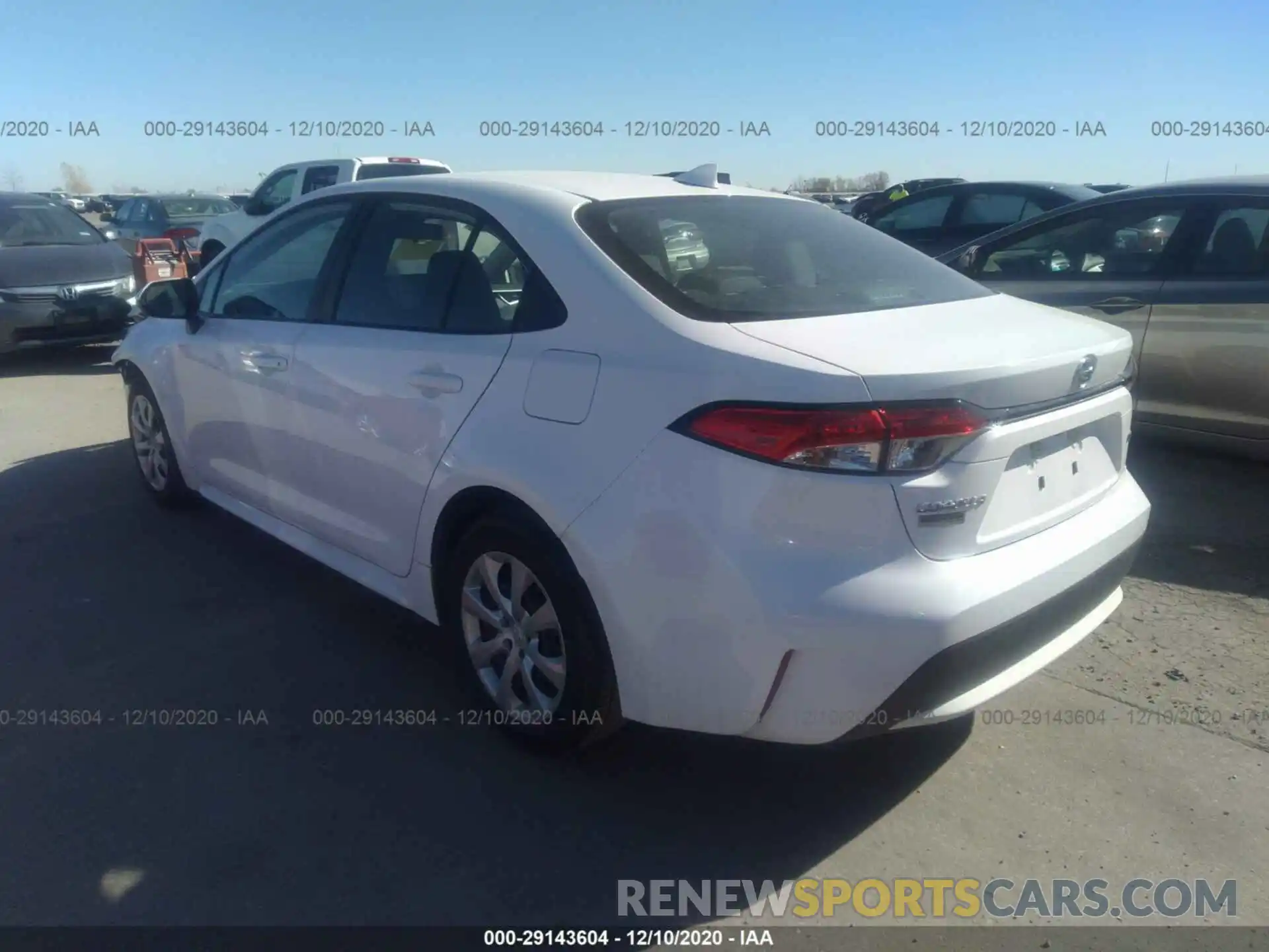 3 Photograph of a damaged car 5YFEPRAE1LP044017 TOYOTA COROLLA 2020