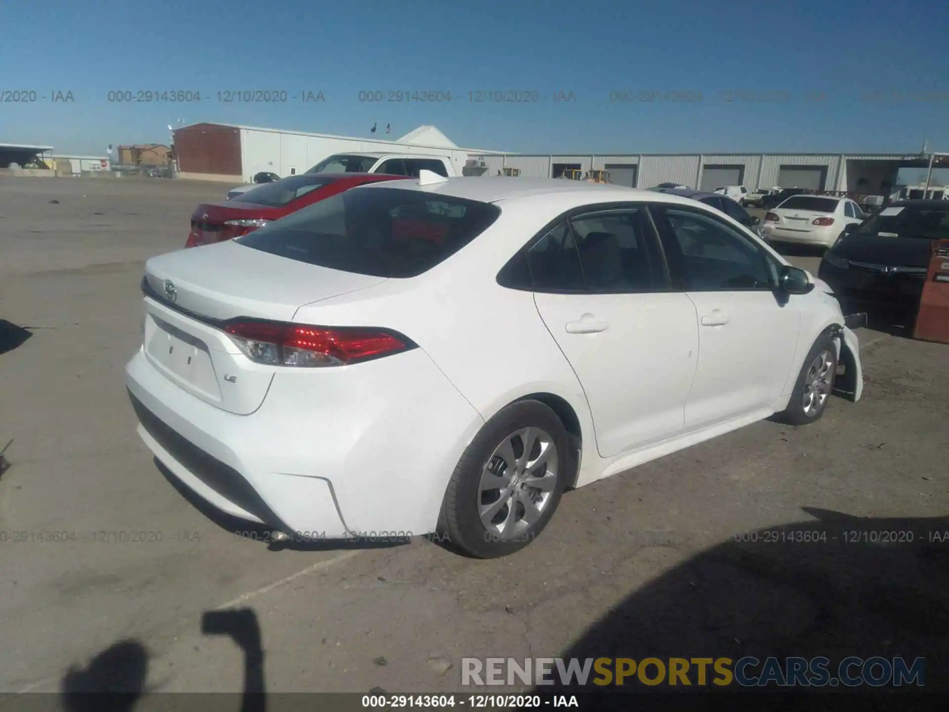 4 Photograph of a damaged car 5YFEPRAE1LP044017 TOYOTA COROLLA 2020