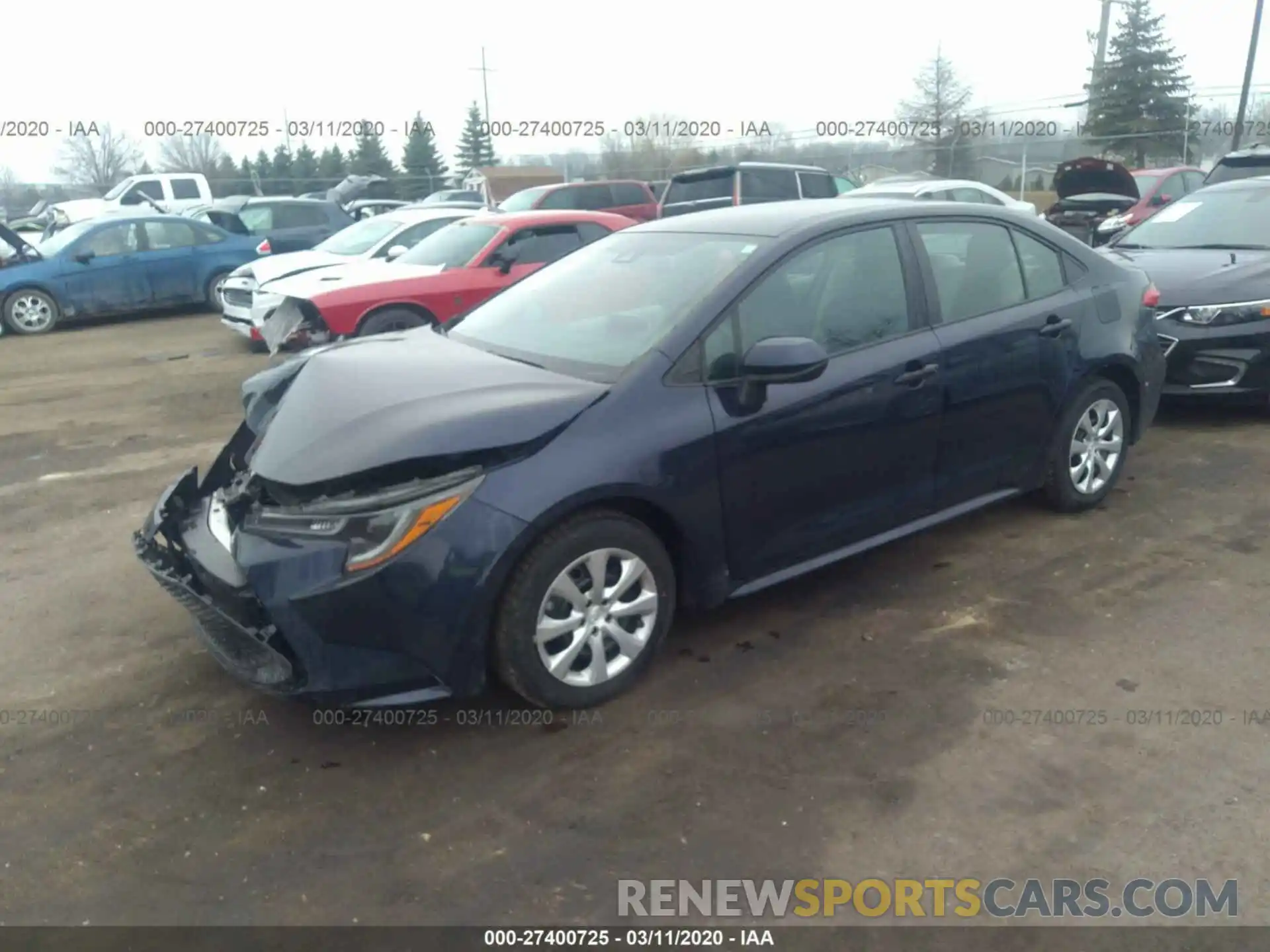 2 Photograph of a damaged car 5YFEPRAE1LP044891 TOYOTA COROLLA 2020