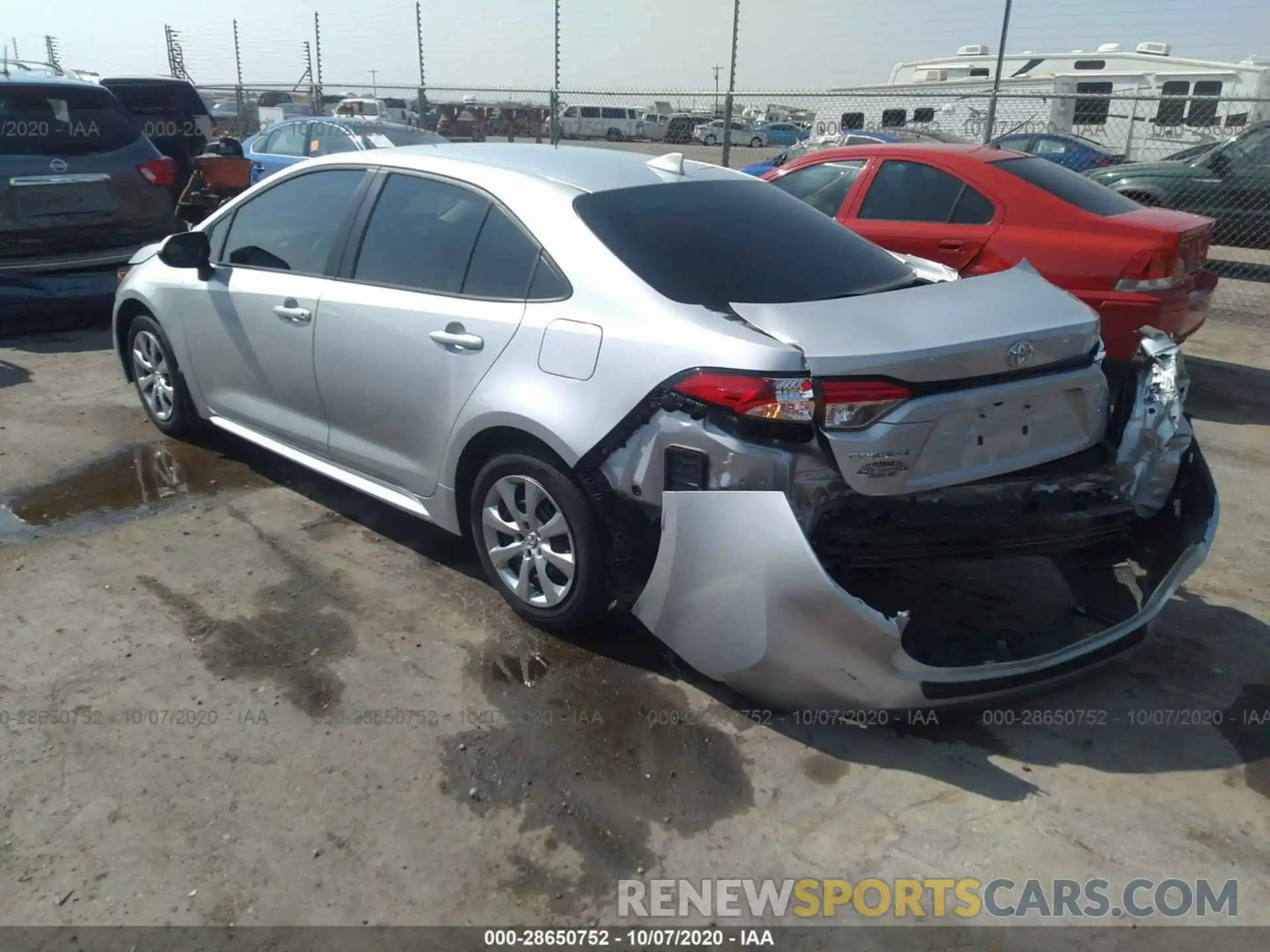 3 Photograph of a damaged car 5YFEPRAE1LP045314 TOYOTA COROLLA 2020