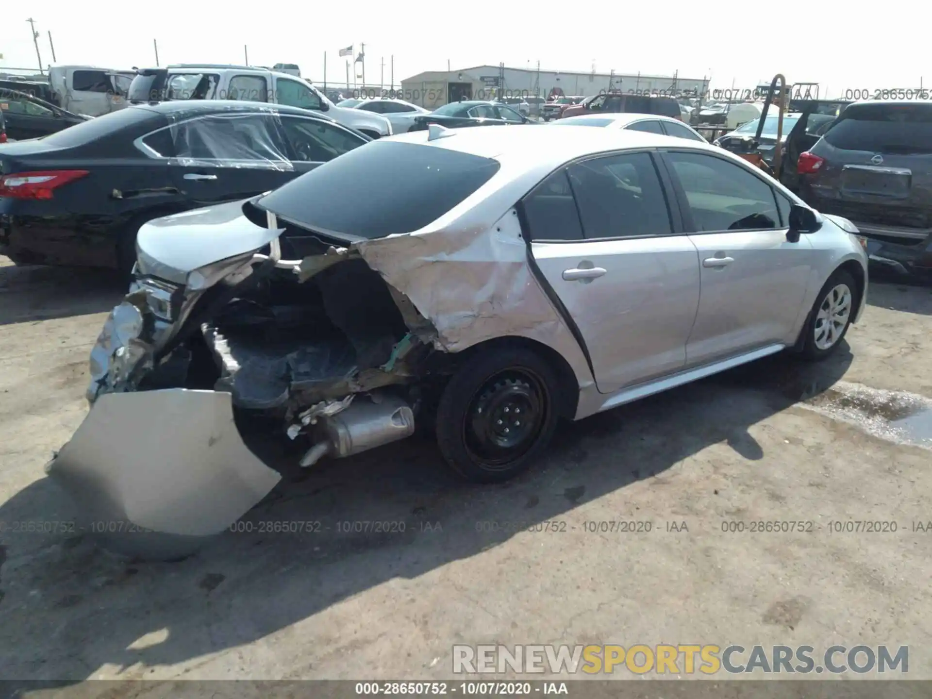 4 Photograph of a damaged car 5YFEPRAE1LP045314 TOYOTA COROLLA 2020