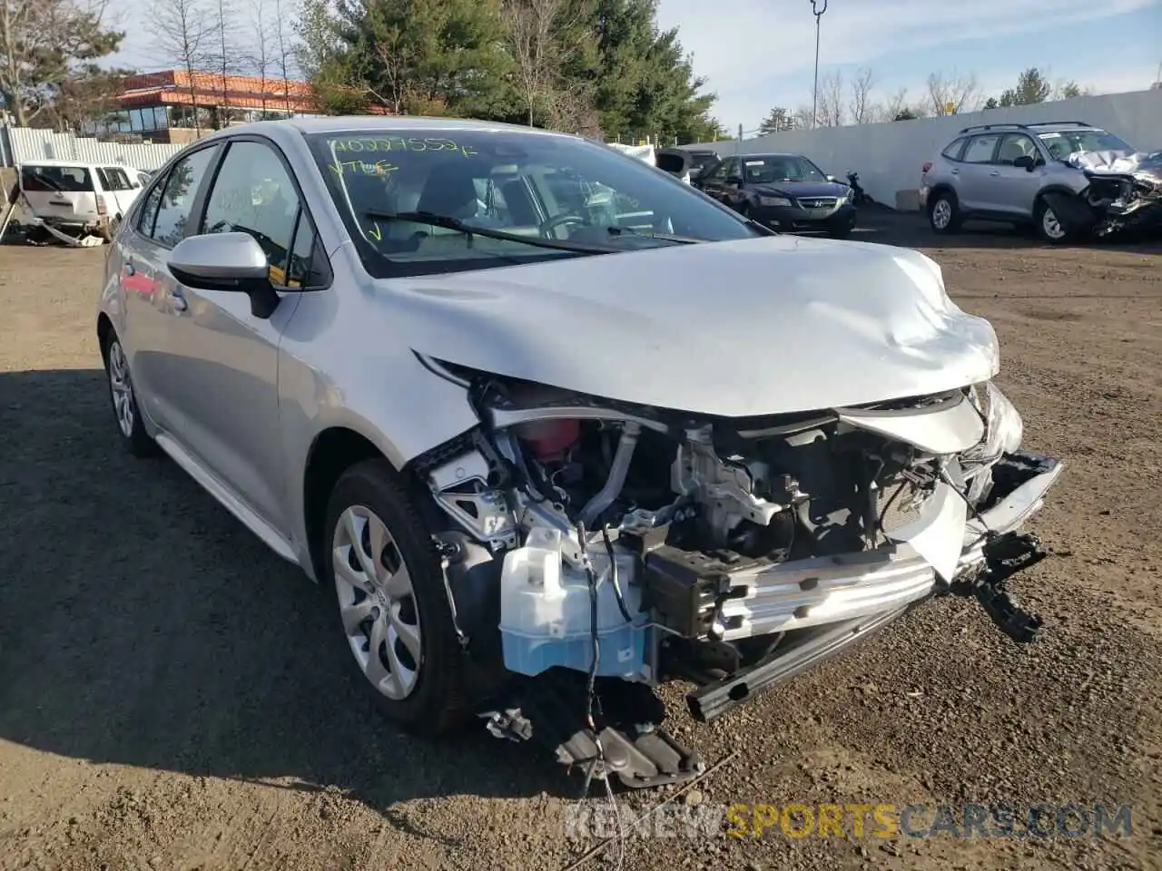 1 Photograph of a damaged car 5YFEPRAE1LP046558 TOYOTA COROLLA 2020