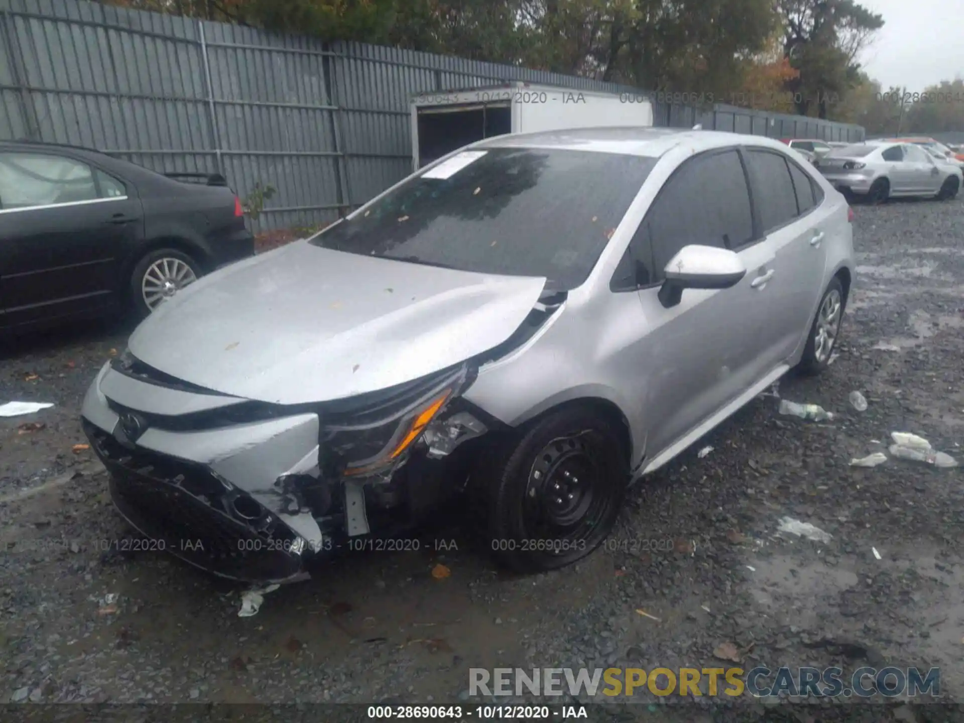 2 Photograph of a damaged car 5YFEPRAE1LP046995 TOYOTA COROLLA 2020