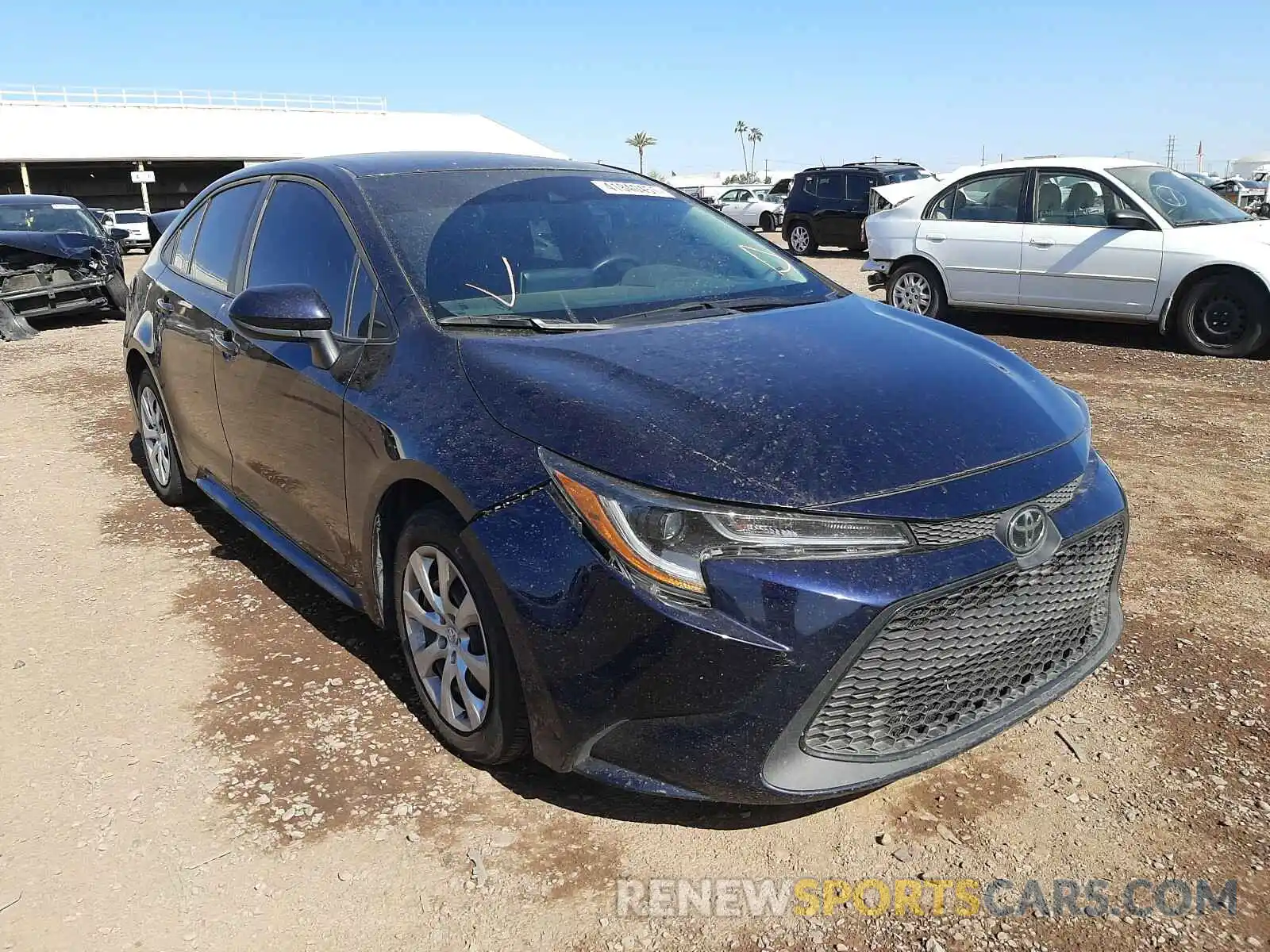 1 Photograph of a damaged car 5YFEPRAE1LP047922 TOYOTA COROLLA 2020