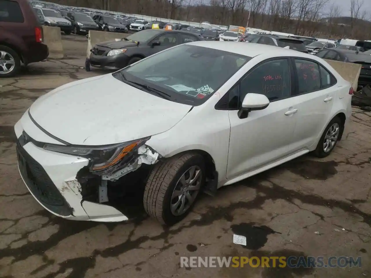 1 Photograph of a damaged car 5YFEPRAE1LP049671 TOYOTA COROLLA 2020