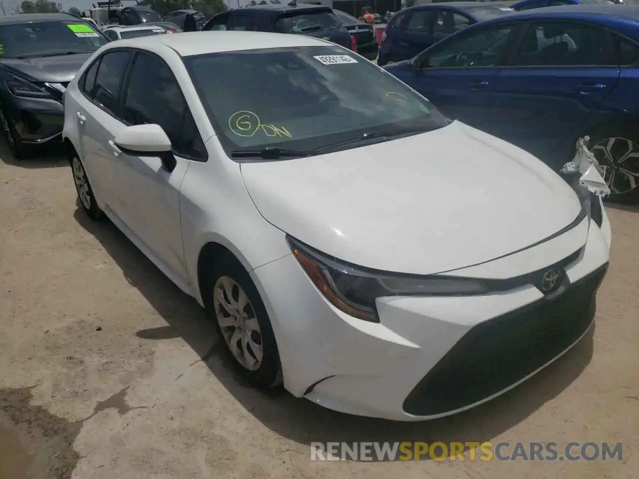 1 Photograph of a damaged car 5YFEPRAE1LP049783 TOYOTA COROLLA 2020