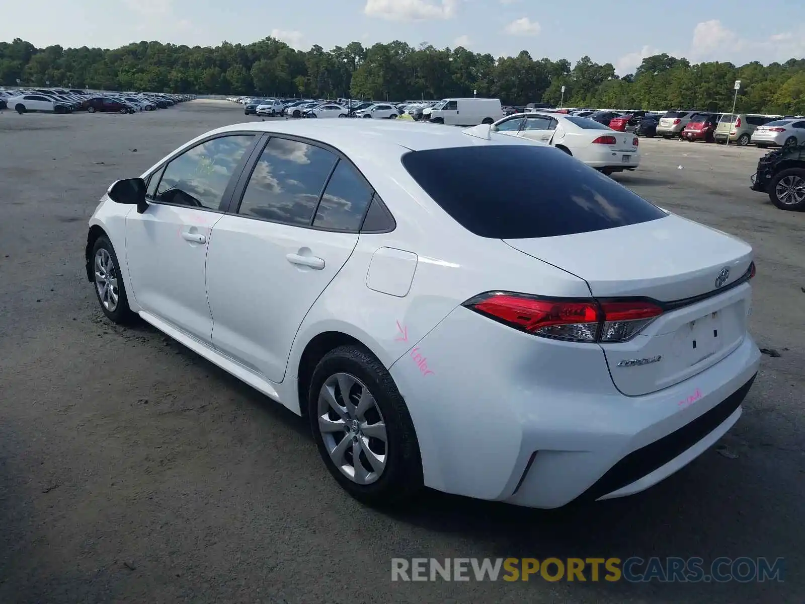 3 Photograph of a damaged car 5YFEPRAE1LP052389 TOYOTA COROLLA 2020