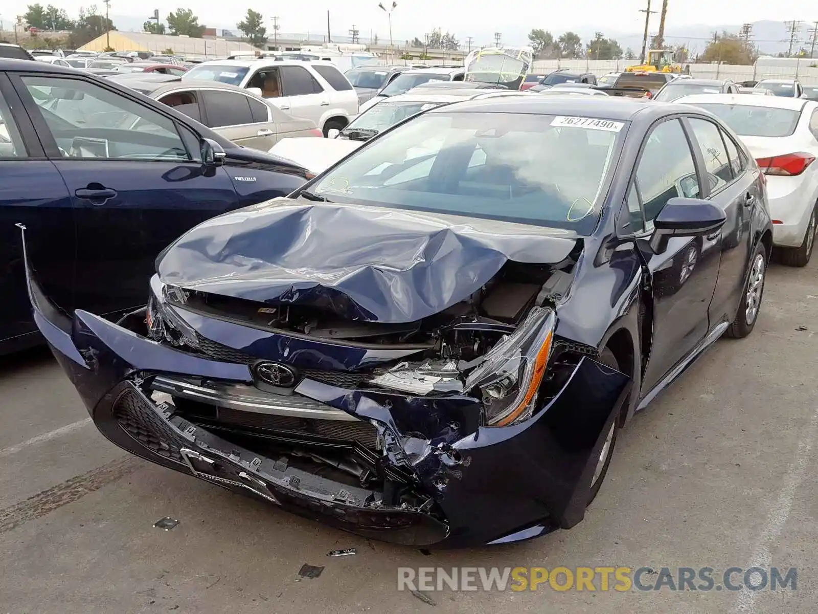 2 Photograph of a damaged car 5YFEPRAE1LP053512 TOYOTA COROLLA 2020