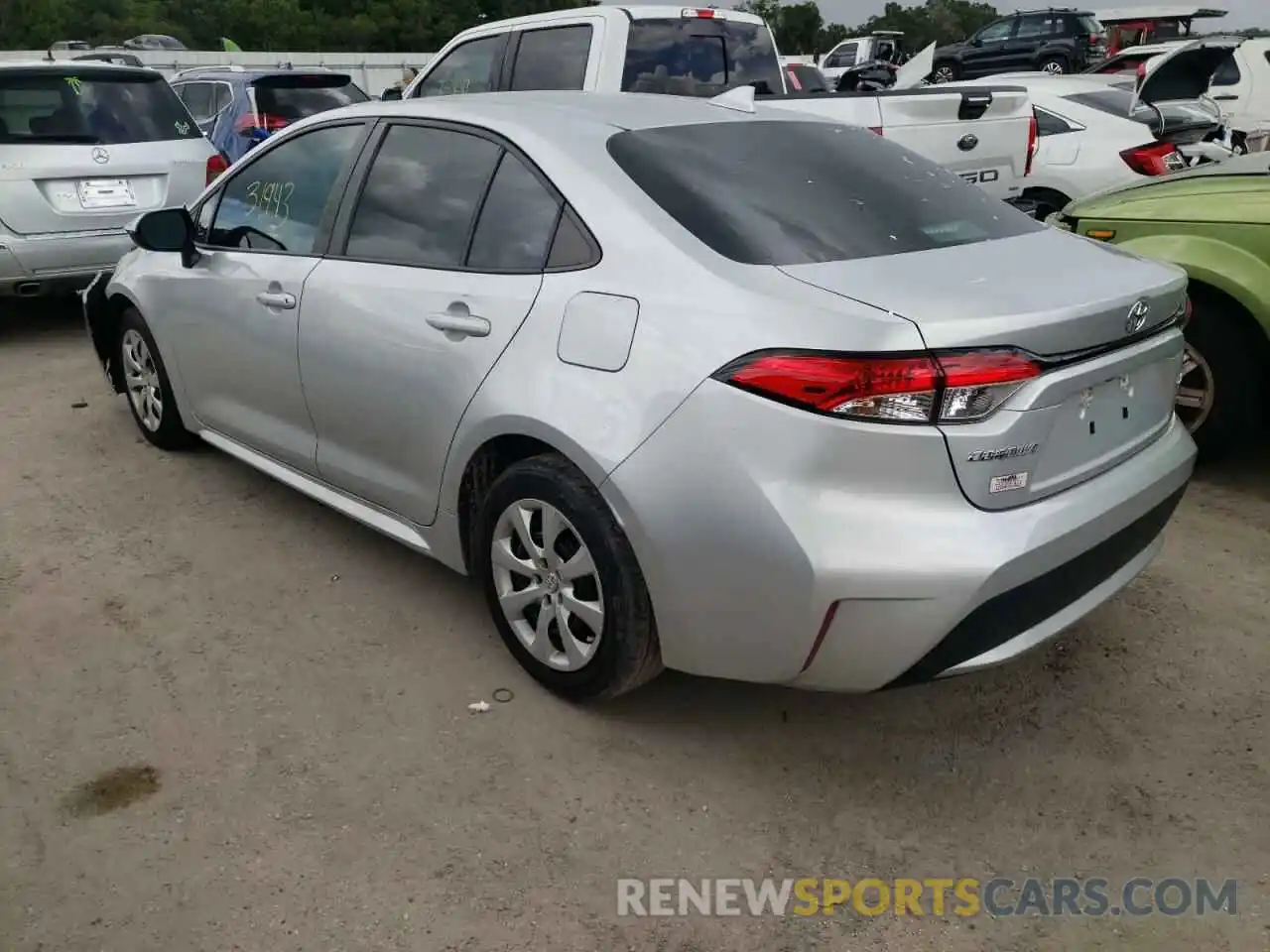 3 Photograph of a damaged car 5YFEPRAE1LP053798 TOYOTA COROLLA 2020