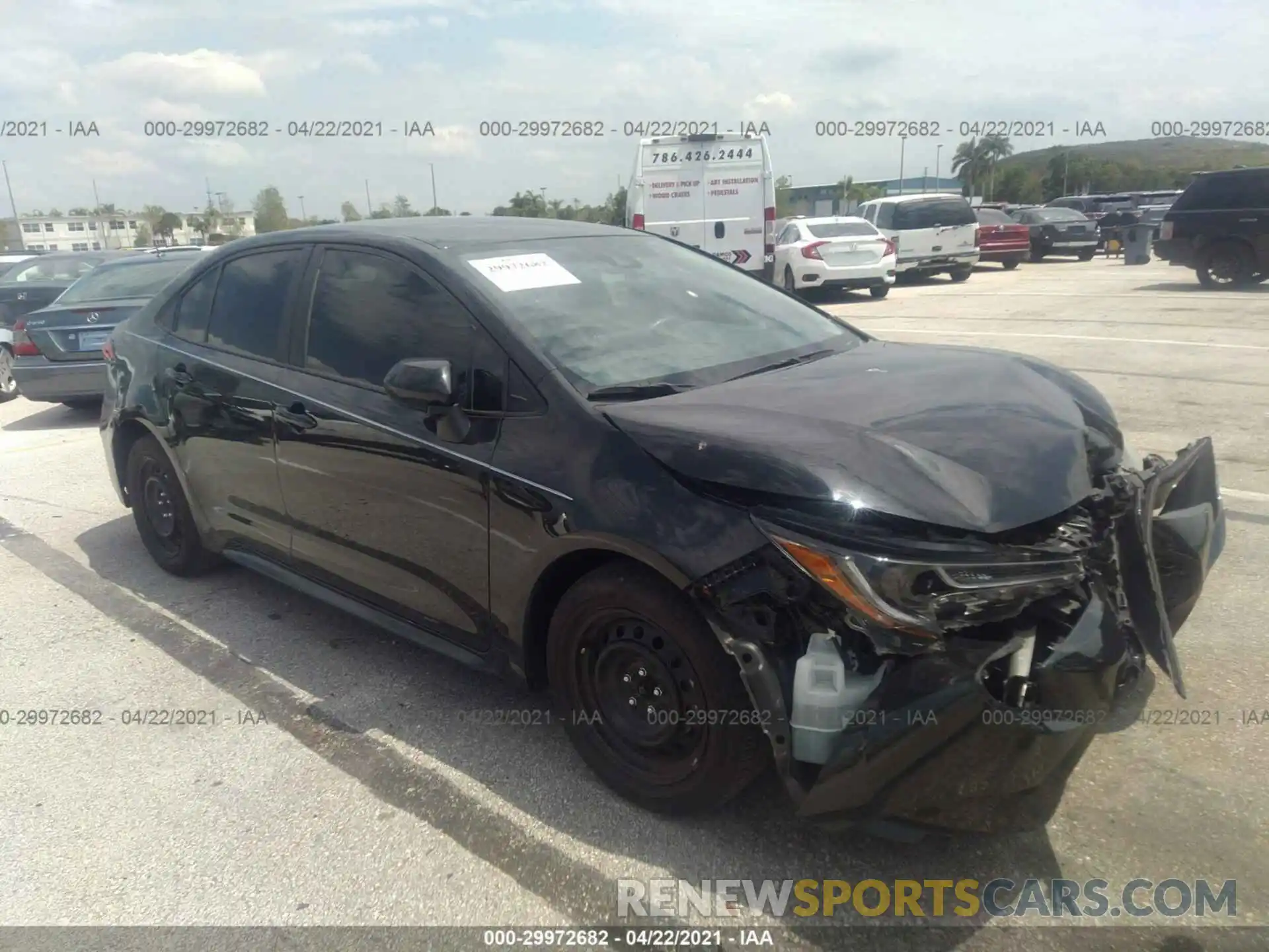 1 Photograph of a damaged car 5YFEPRAE1LP055339 TOYOTA COROLLA 2020