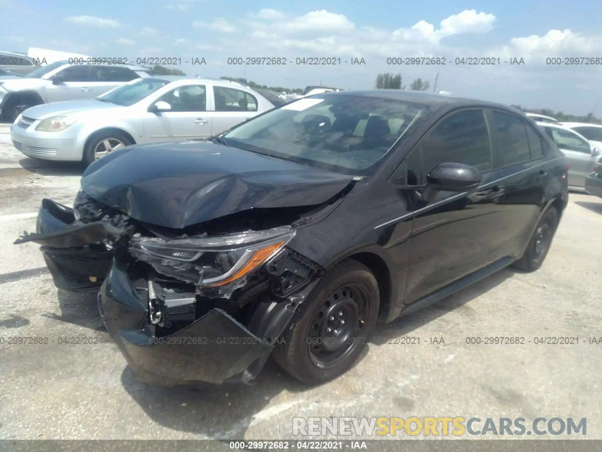 2 Photograph of a damaged car 5YFEPRAE1LP055339 TOYOTA COROLLA 2020