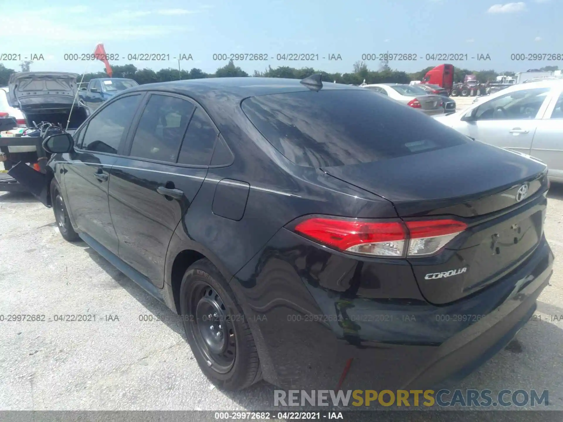 3 Photograph of a damaged car 5YFEPRAE1LP055339 TOYOTA COROLLA 2020