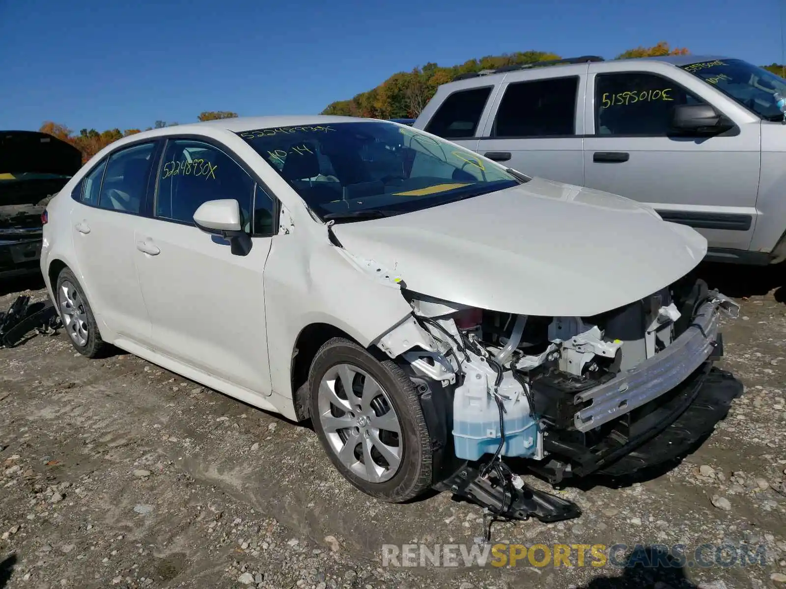 1 Photograph of a damaged car 5YFEPRAE1LP056488 TOYOTA COROLLA 2020