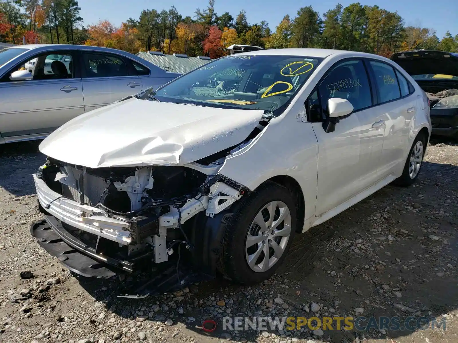 2 Photograph of a damaged car 5YFEPRAE1LP056488 TOYOTA COROLLA 2020