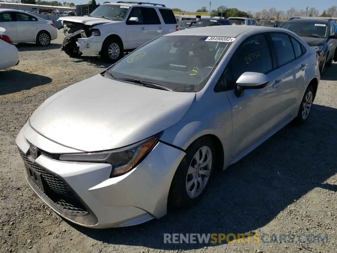 2 Photograph of a damaged car 5YFEPRAE1LP056863 TOYOTA COROLLA 2020