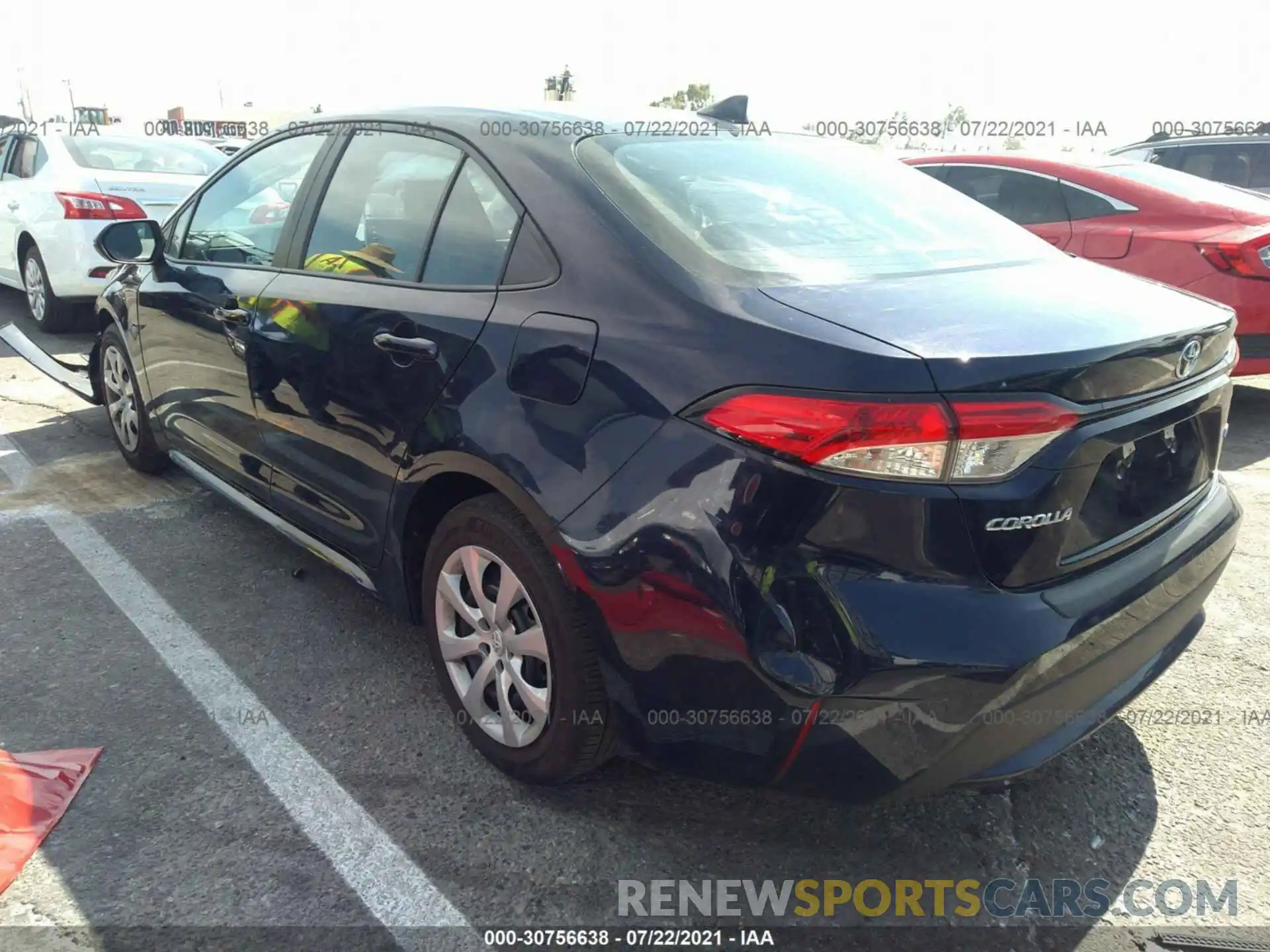 3 Photograph of a damaged car 5YFEPRAE1LP057477 TOYOTA COROLLA 2020