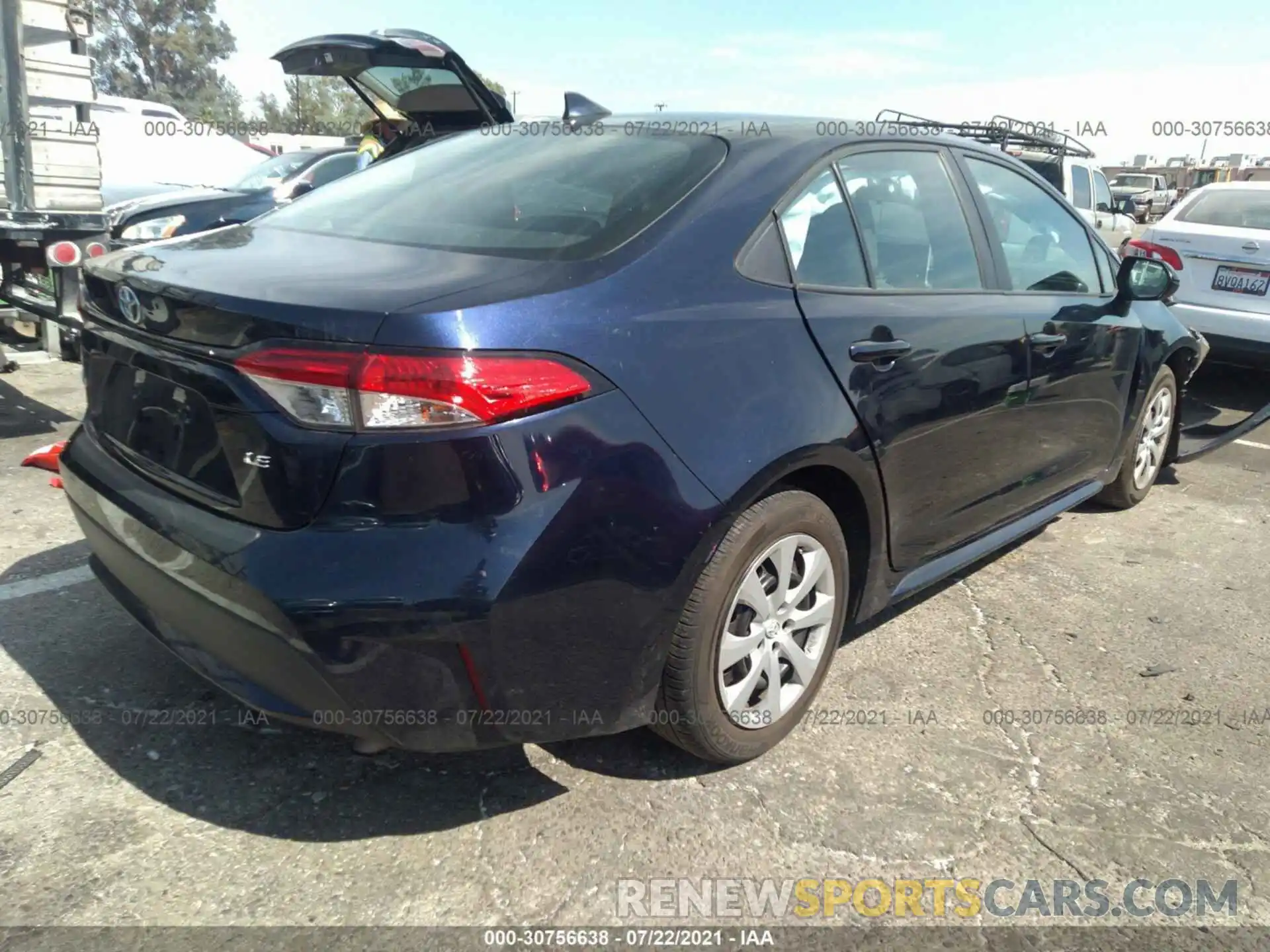 4 Photograph of a damaged car 5YFEPRAE1LP057477 TOYOTA COROLLA 2020