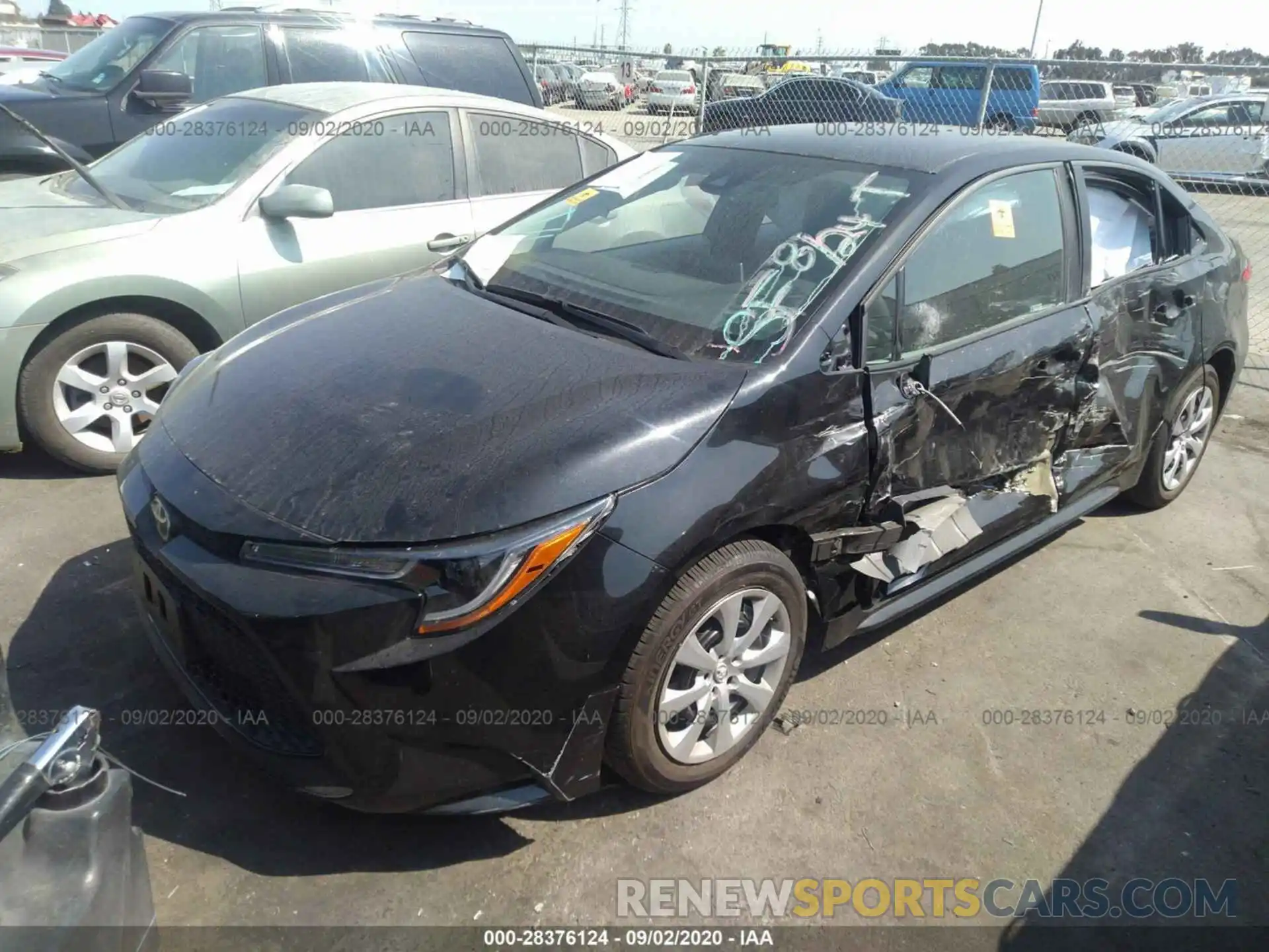 2 Photograph of a damaged car 5YFEPRAE1LP058175 TOYOTA COROLLA 2020