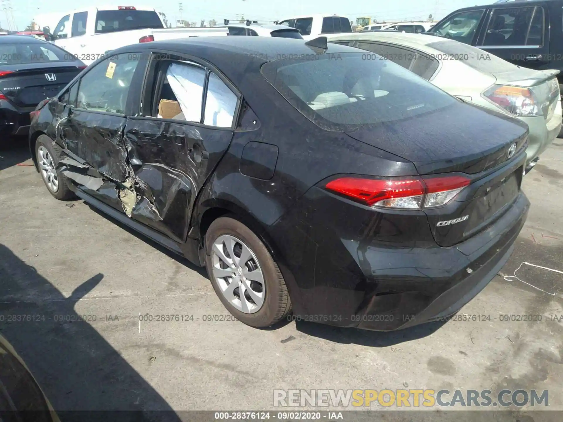 3 Photograph of a damaged car 5YFEPRAE1LP058175 TOYOTA COROLLA 2020