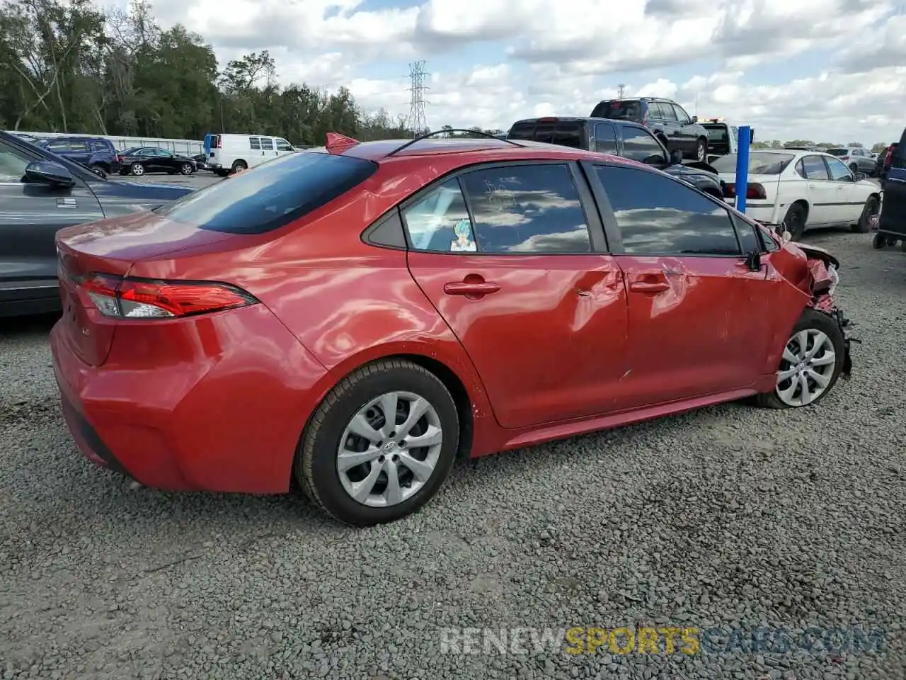 3 Photograph of a damaged car 5YFEPRAE1LP058645 TOYOTA COROLLA 2020