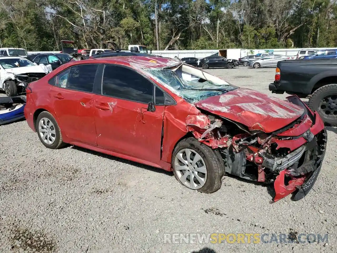 4 Photograph of a damaged car 5YFEPRAE1LP058645 TOYOTA COROLLA 2020