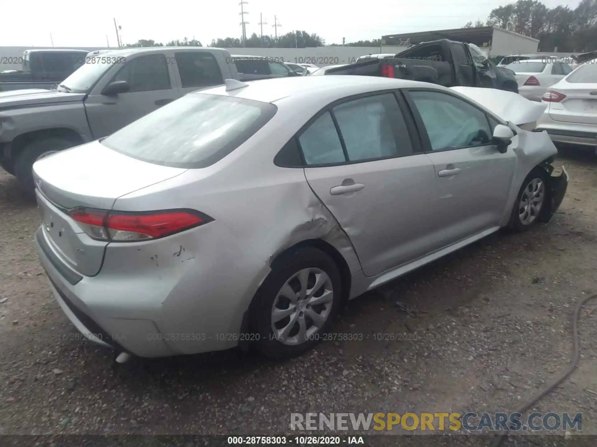 4 Photograph of a damaged car 5YFEPRAE1LP058693 TOYOTA COROLLA 2020