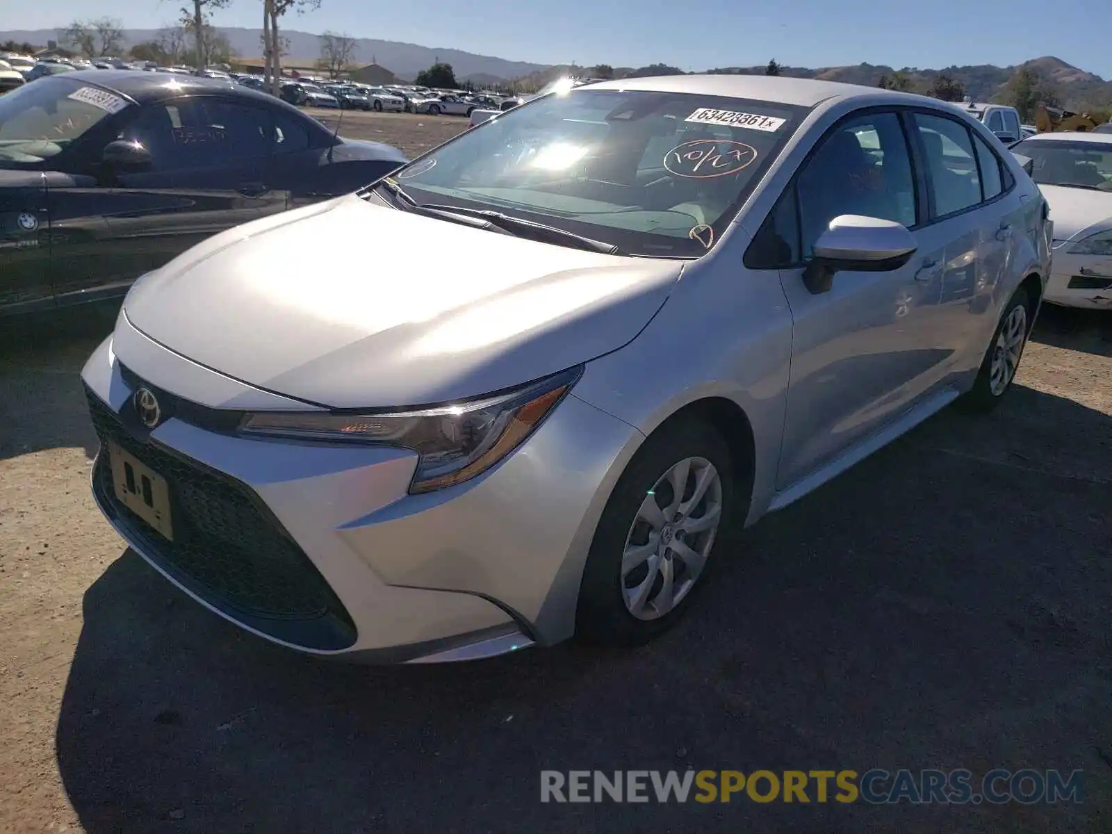 2 Photograph of a damaged car 5YFEPRAE1LP058869 TOYOTA COROLLA 2020