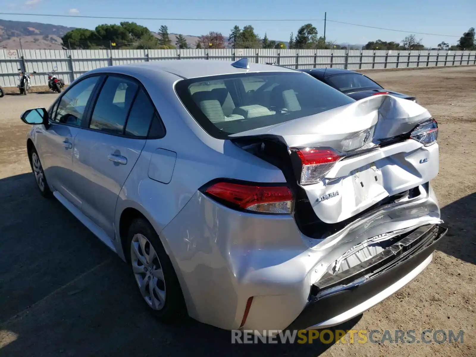 3 Photograph of a damaged car 5YFEPRAE1LP058869 TOYOTA COROLLA 2020