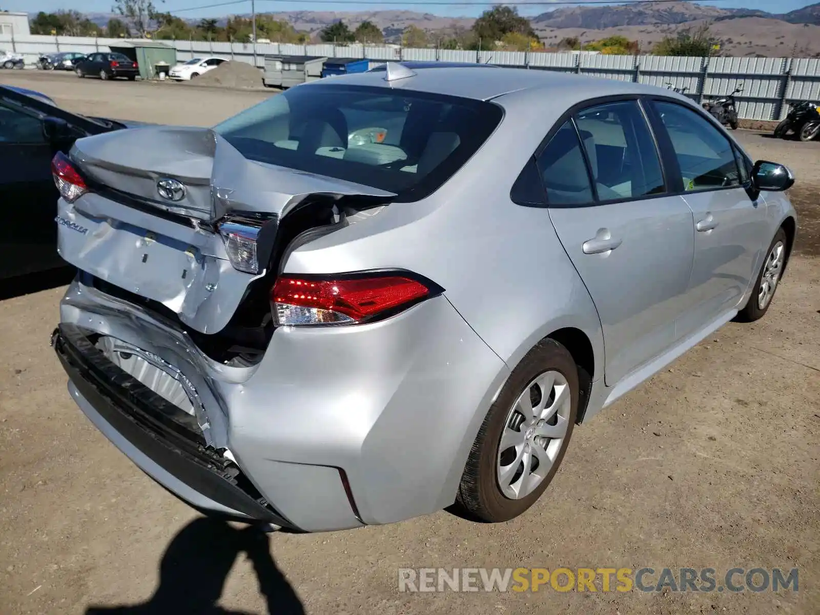 4 Photograph of a damaged car 5YFEPRAE1LP058869 TOYOTA COROLLA 2020