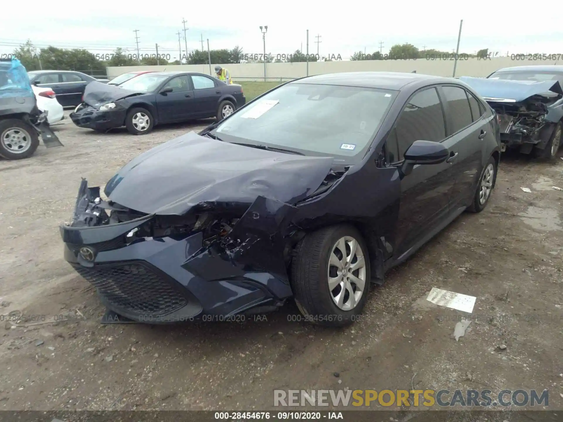 2 Photograph of a damaged car 5YFEPRAE1LP059293 TOYOTA COROLLA 2020