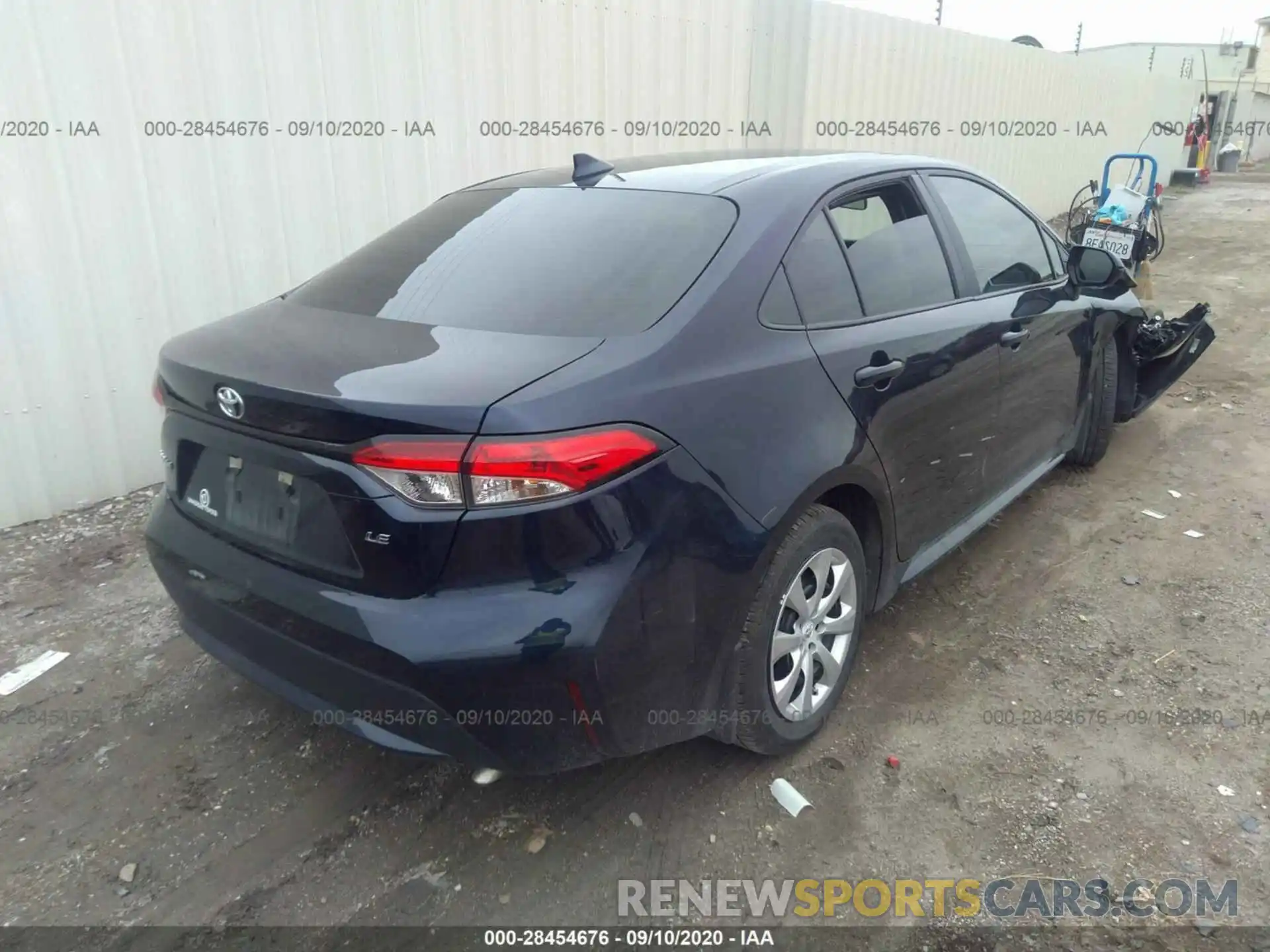 4 Photograph of a damaged car 5YFEPRAE1LP059293 TOYOTA COROLLA 2020