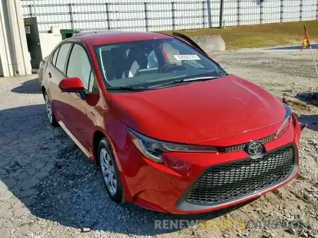 1 Photograph of a damaged car 5YFEPRAE1LP059567 TOYOTA COROLLA 2020