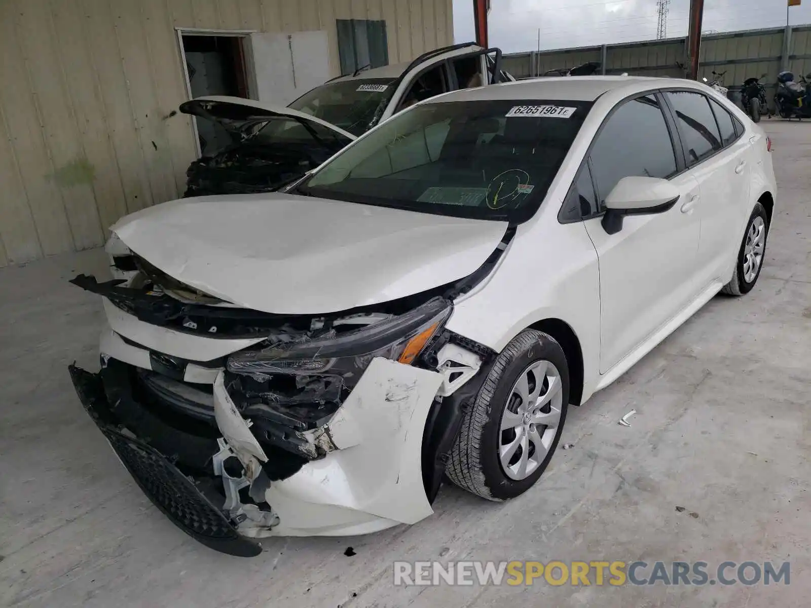 2 Photograph of a damaged car 5YFEPRAE1LP059763 TOYOTA COROLLA 2020