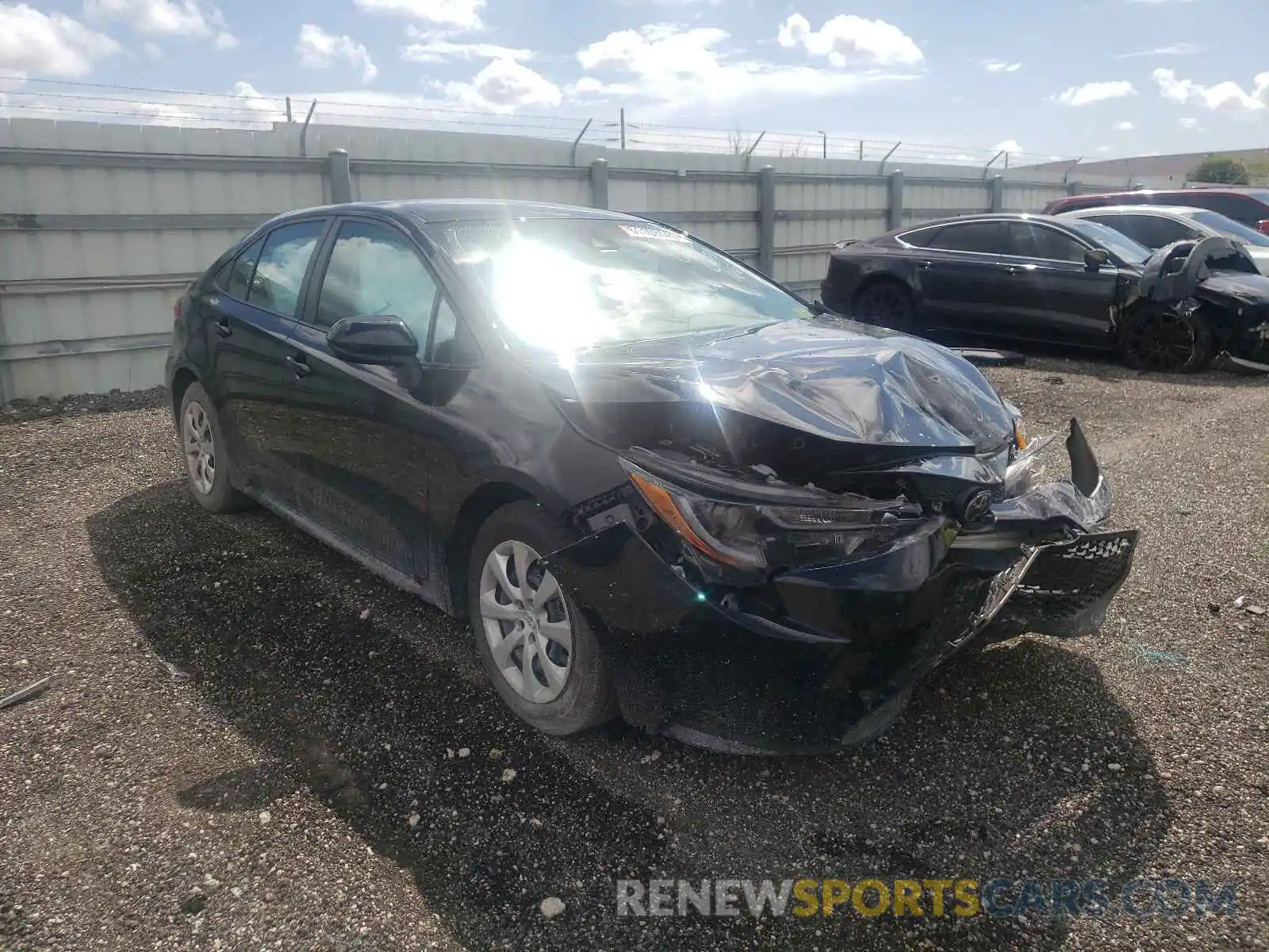 1 Photograph of a damaged car 5YFEPRAE1LP060265 TOYOTA COROLLA 2020